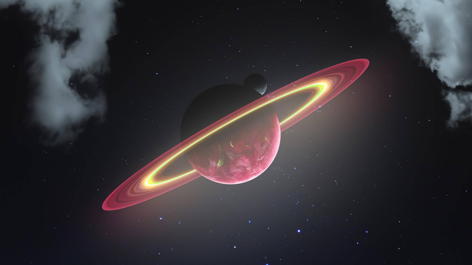 Rød Saturn 4K