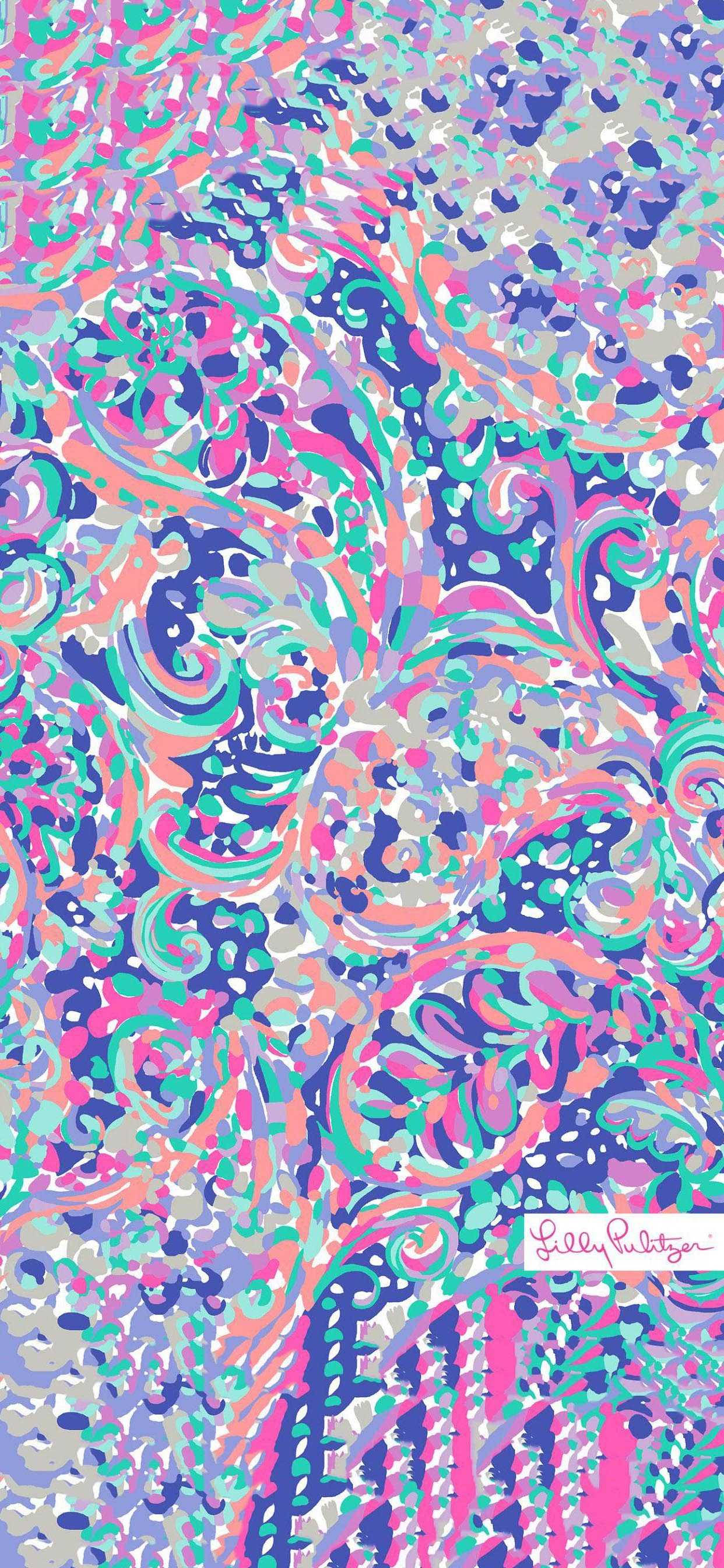 Lilly Pulitzer lilla abstrakt kunst Bakgrunner