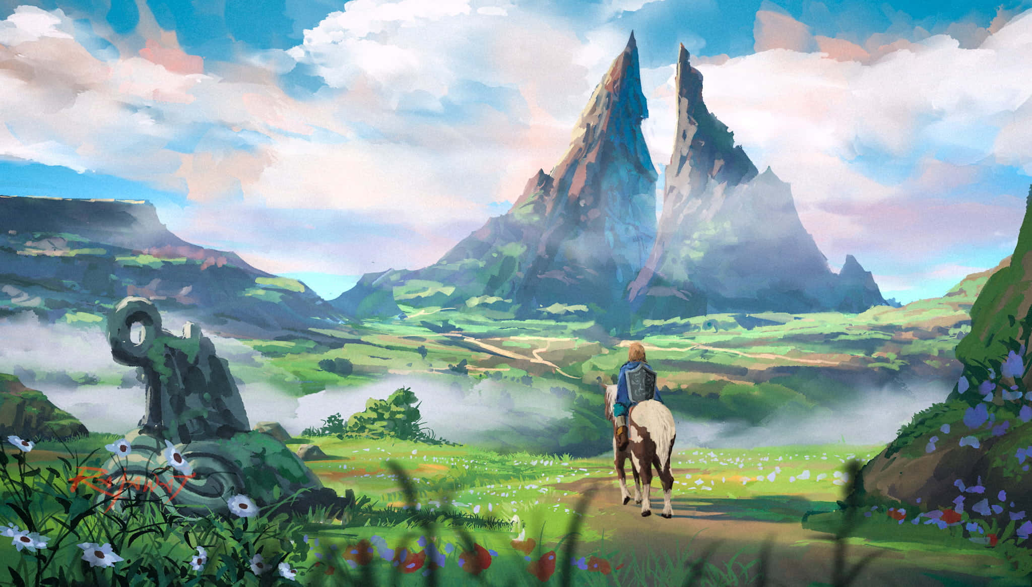 Link og Visdommens Triforce fra The Legend of Zelda-serien Bakgrunner