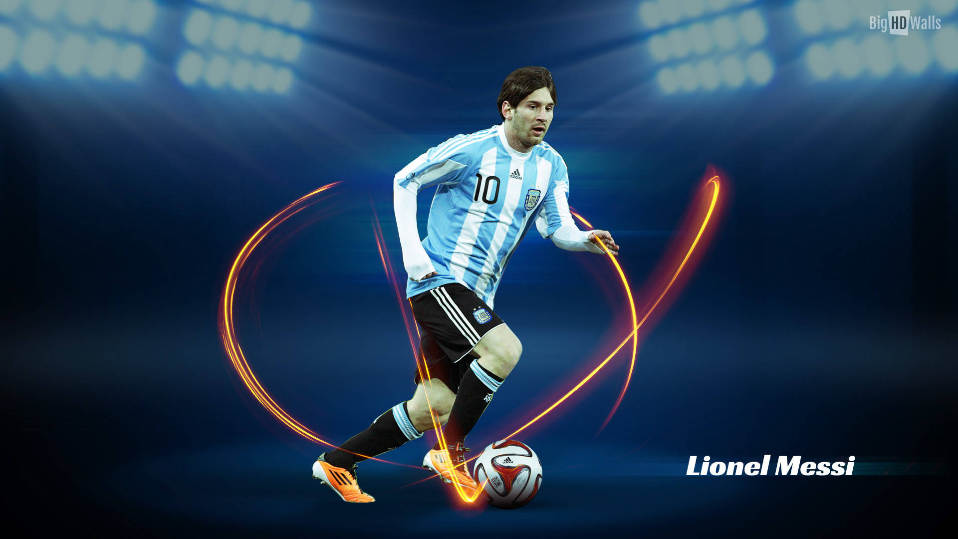 Lionel Messi i en AFA-drakt Bakgrunner