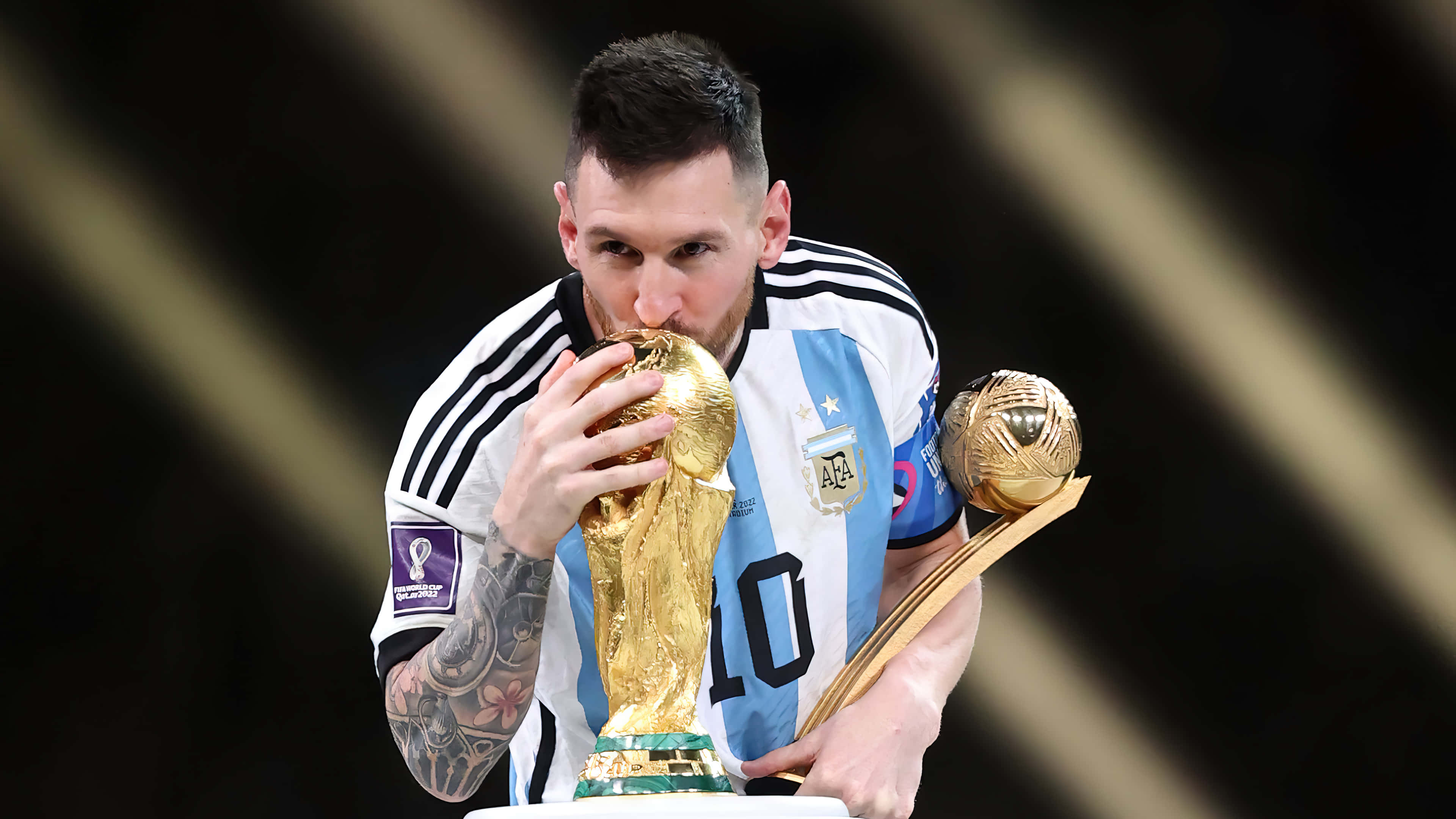 Lionel Messi leverer nok en fantastisk målfeiring. Bakgrunner