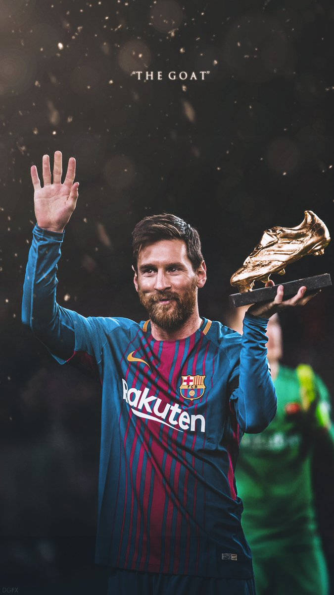 GOAT Lionel Messi med Gullstøvel-trofépris bakgrunn