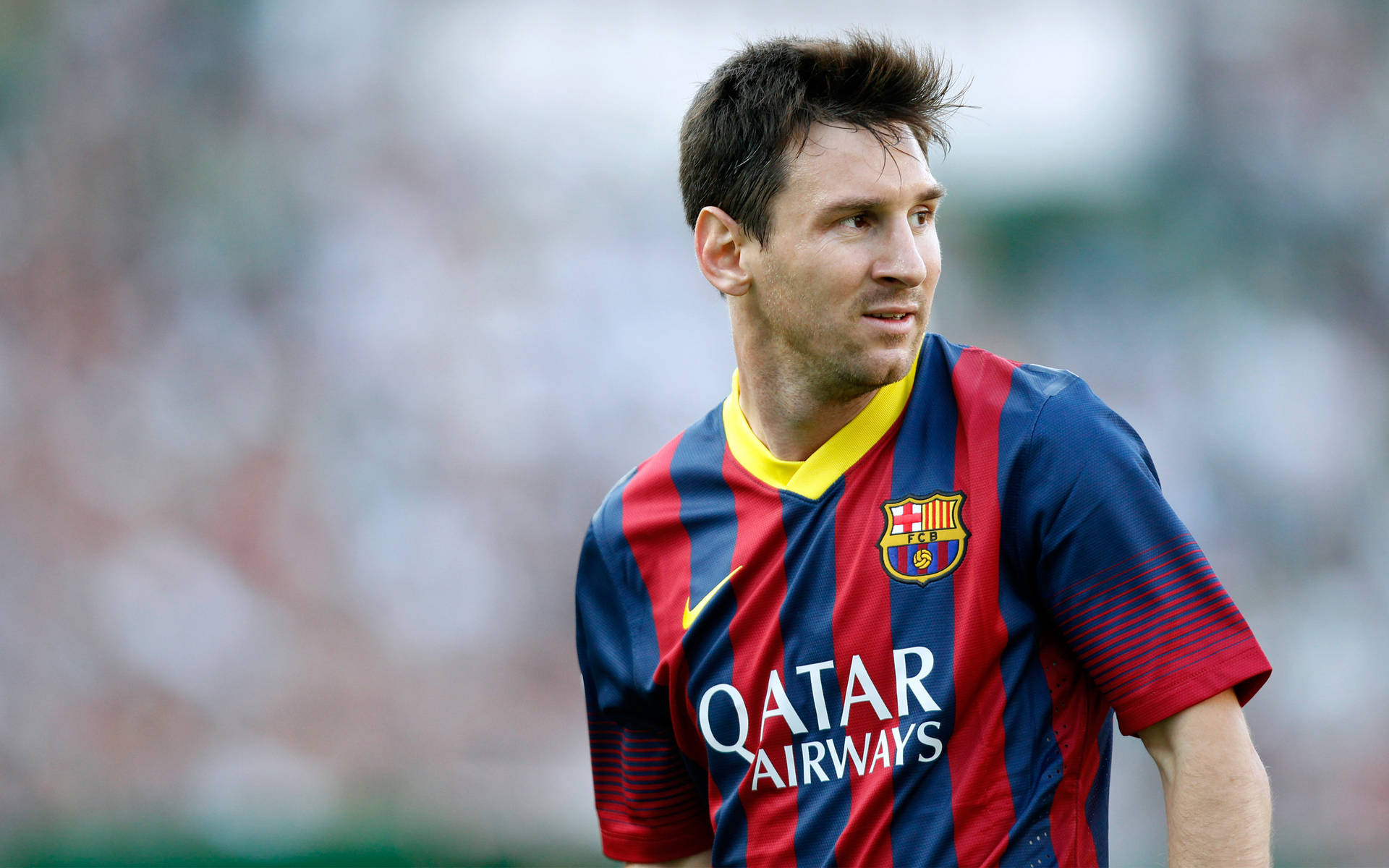 Lionel Messi under en kamp for Barcelona, laget han kaller hjem Bakgrunner
