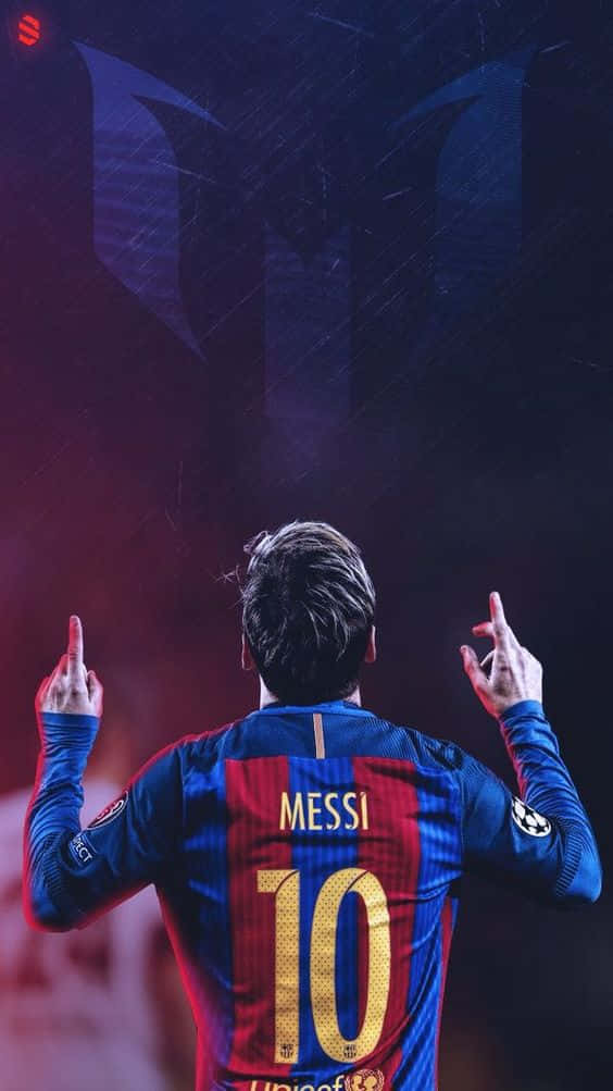 Lionel Messi viser frem sin nye iPhone Bakgrunner