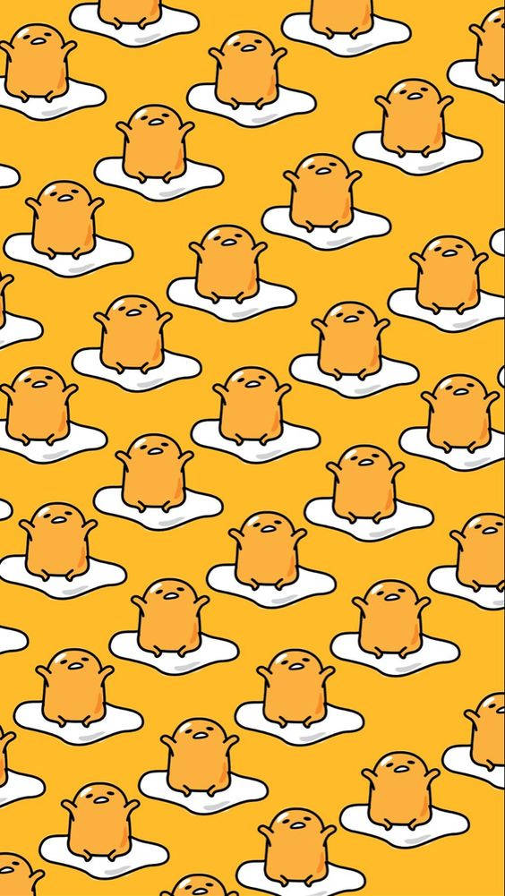 Gudetama estetikk — Søt anime-GIF Bakgrunner
