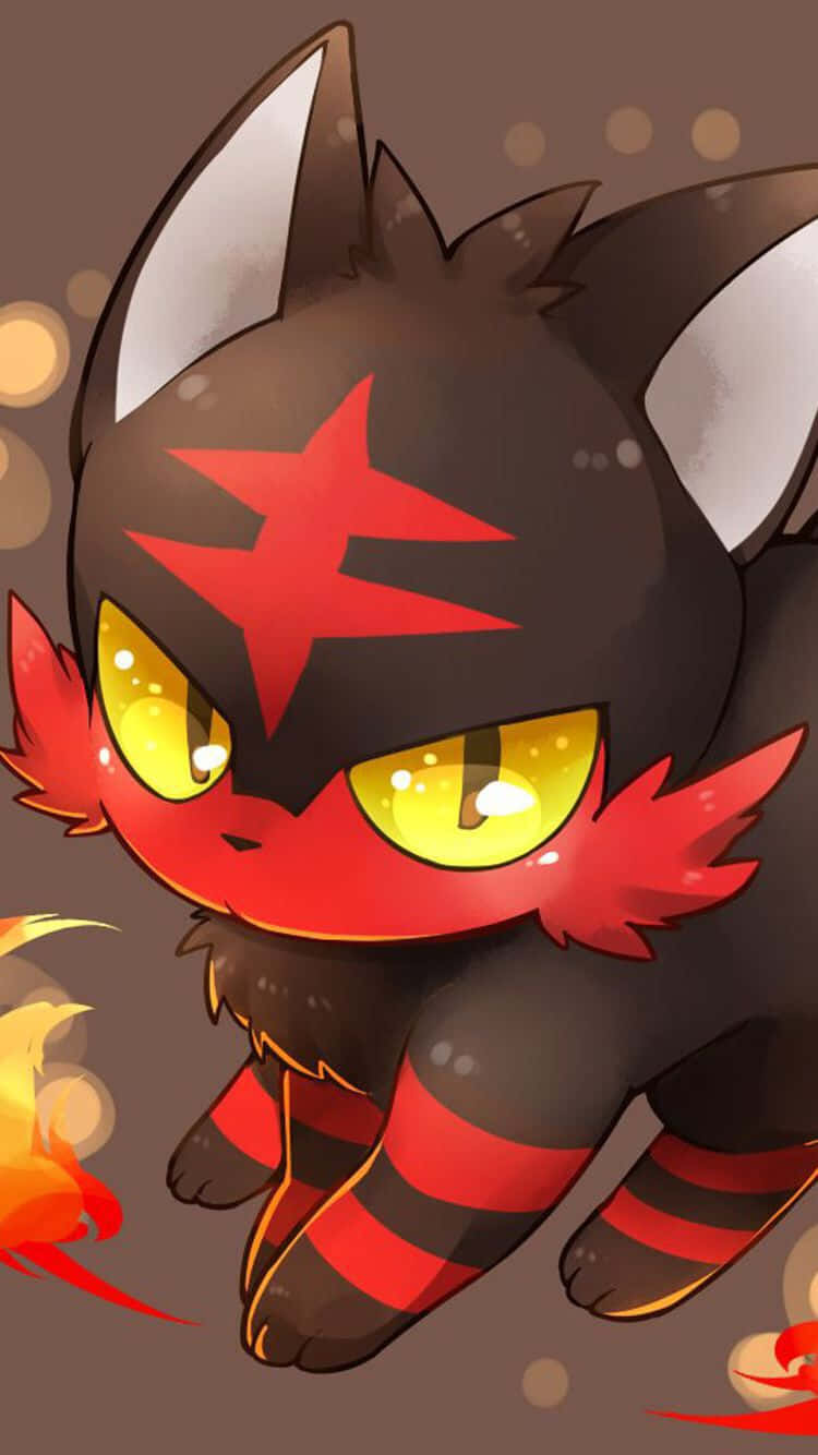Litten på brun bakgrunn Bakgrunner