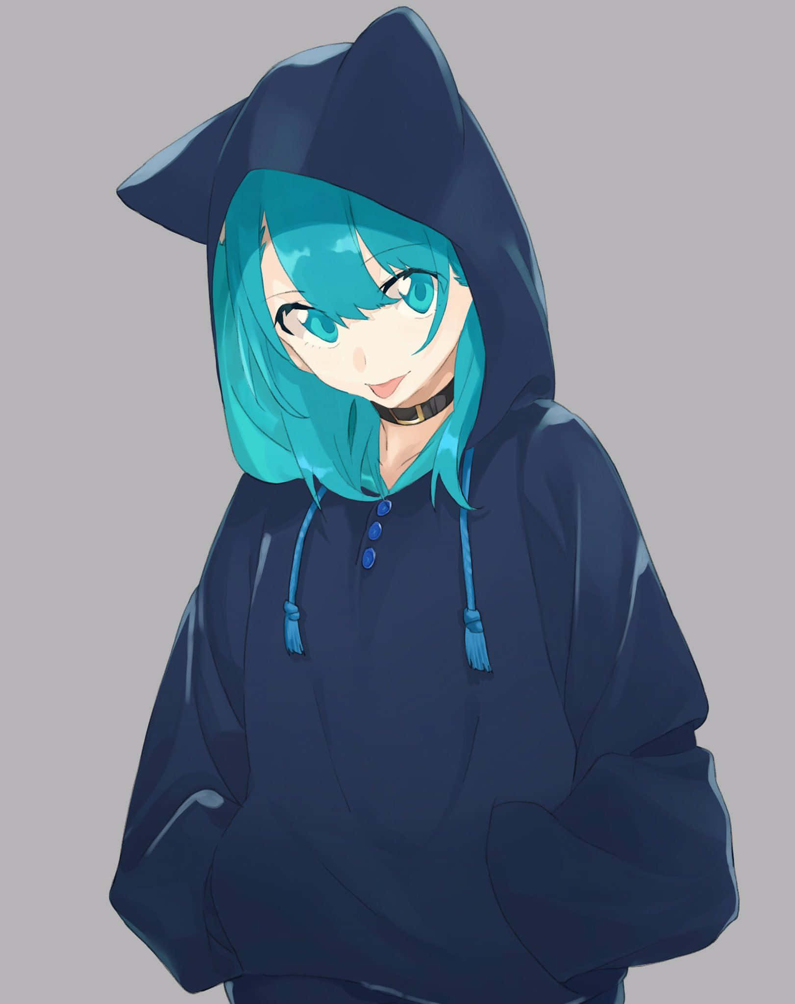Liv opp din uformelle garderobe med denne stilige anime-jente-hettegenseren! Bakgrunner