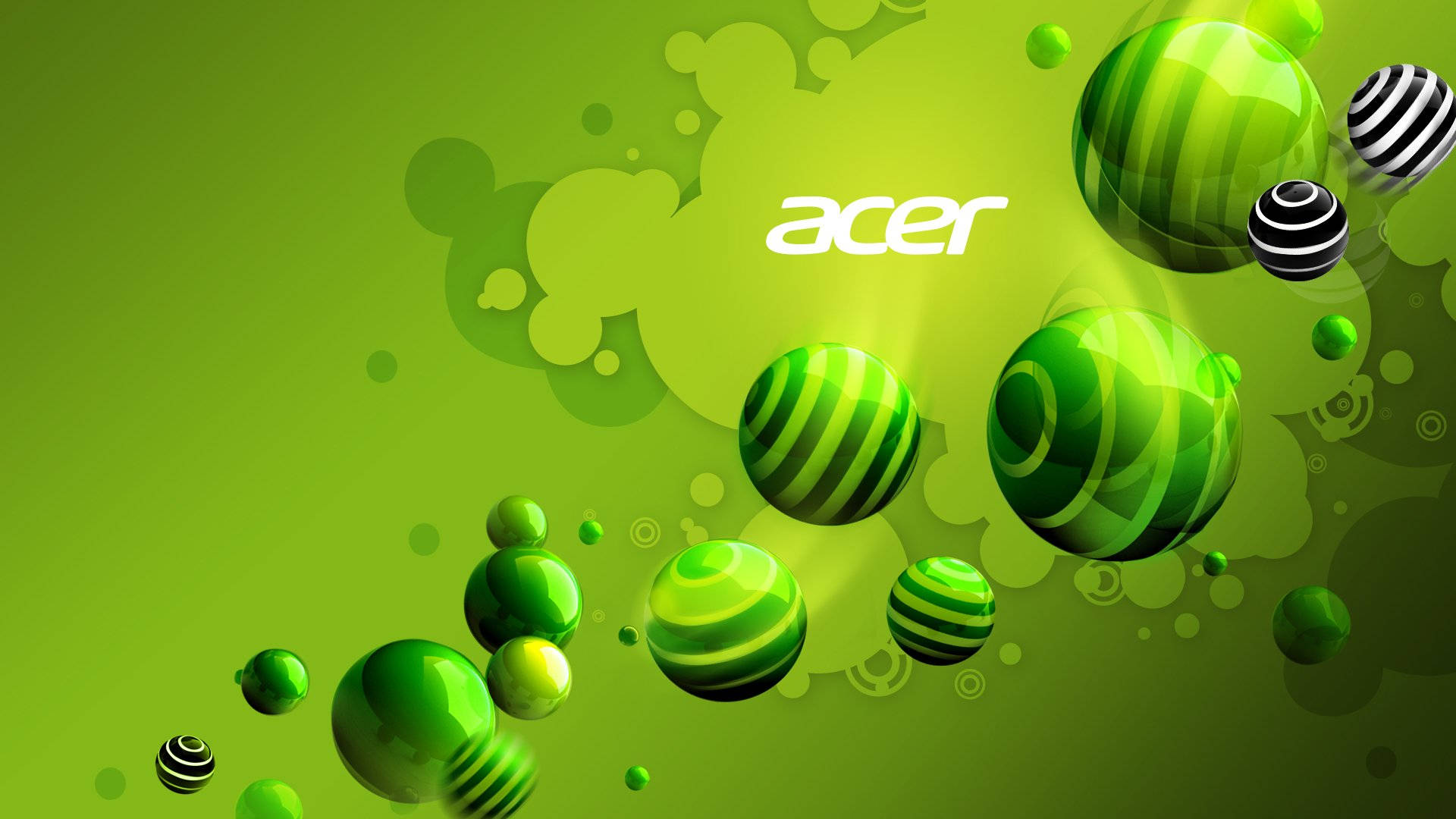 Livaktig grønn og hvit Acer-logo Bakgrunner