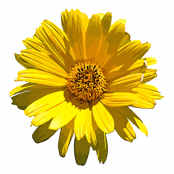 Livaktig gul blomsterillustrasjon Bakgrunner