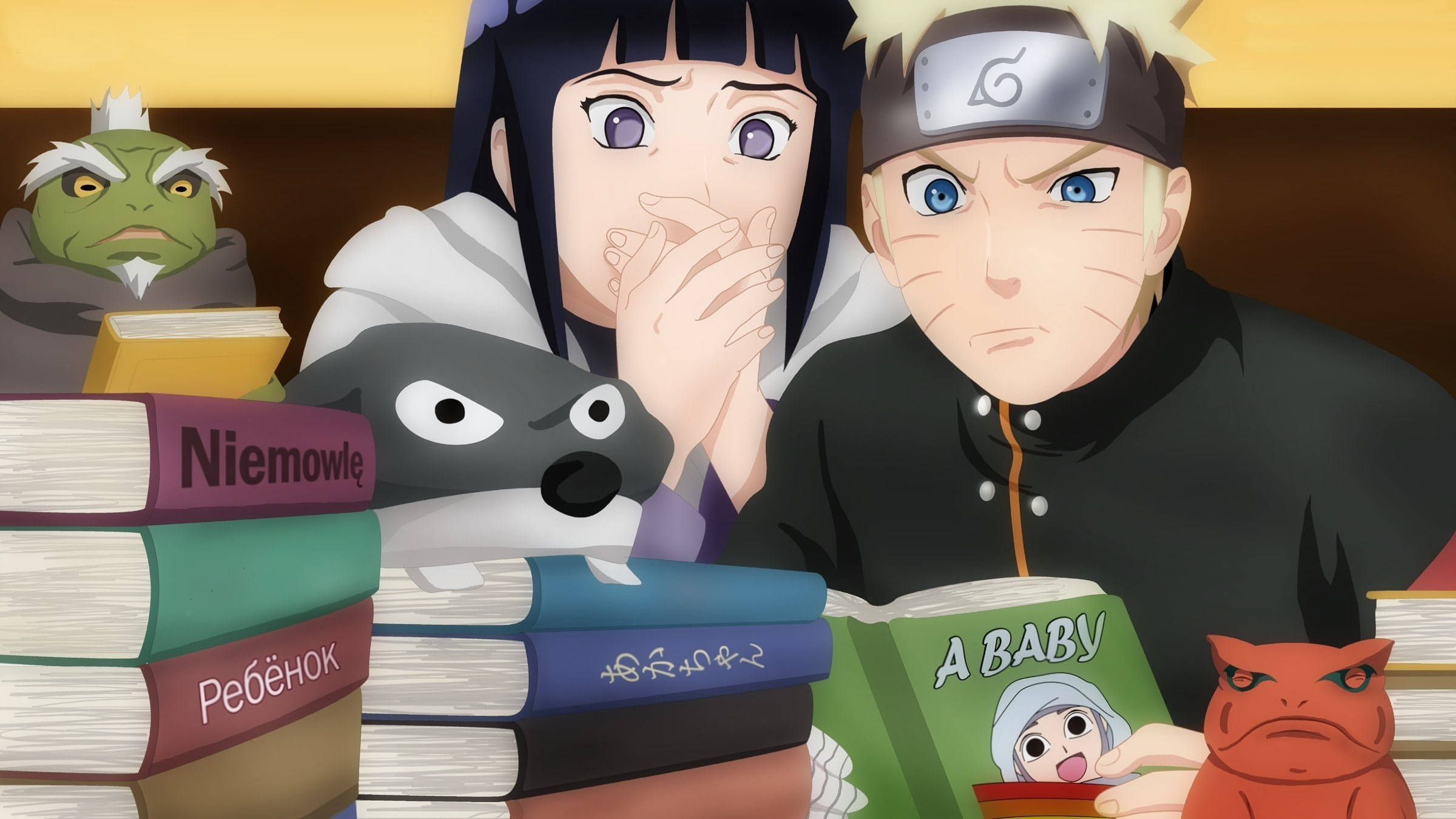 Live Naruto og Hinata fødselsbok Bakgrunner