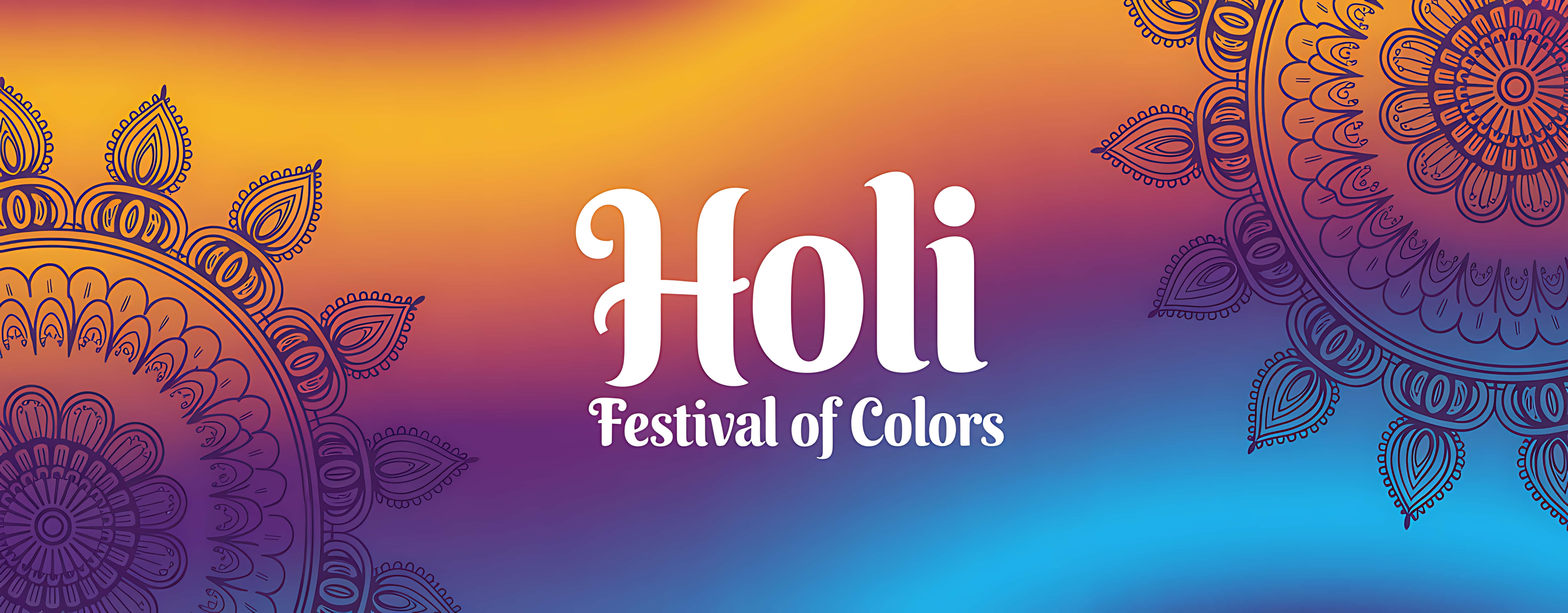 Livlig bakgrunn fra Holi-fargefestivalen Bakgrunner