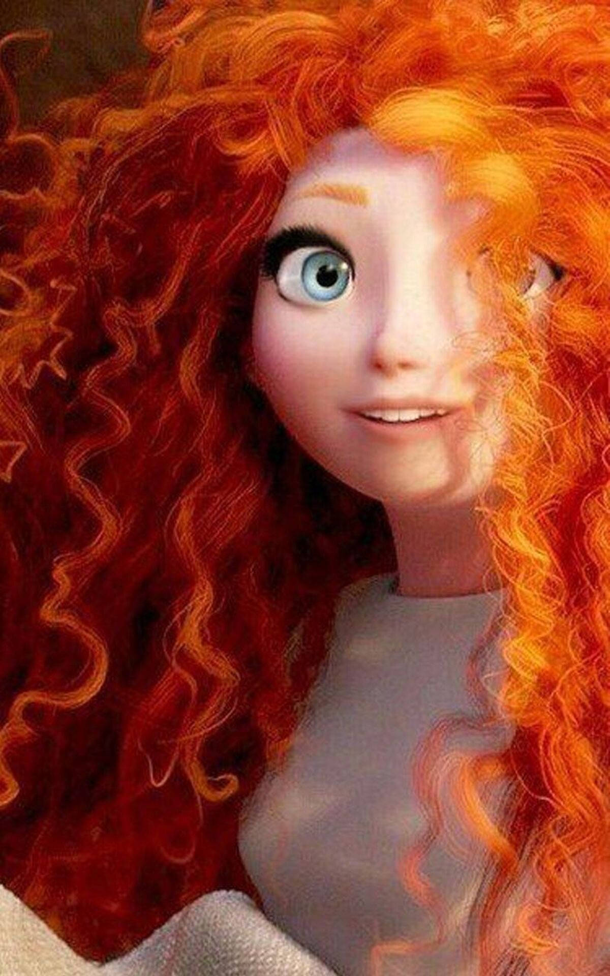 Livlig Merida med uregjerlig rødt hår Bakgrunner