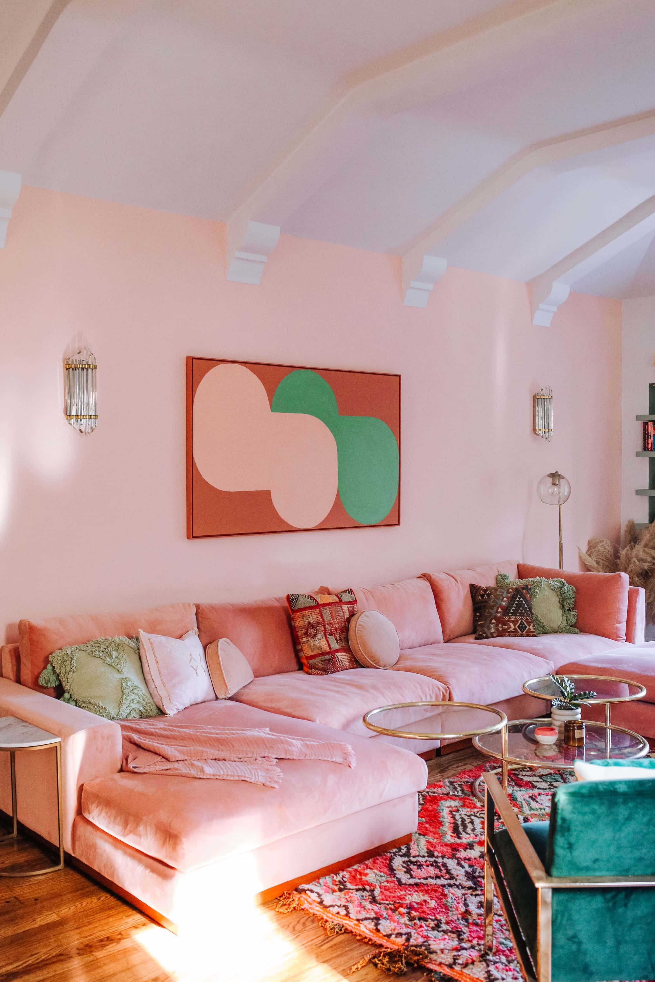 Livlig pastell abstrakt kunst Bakgrunner
