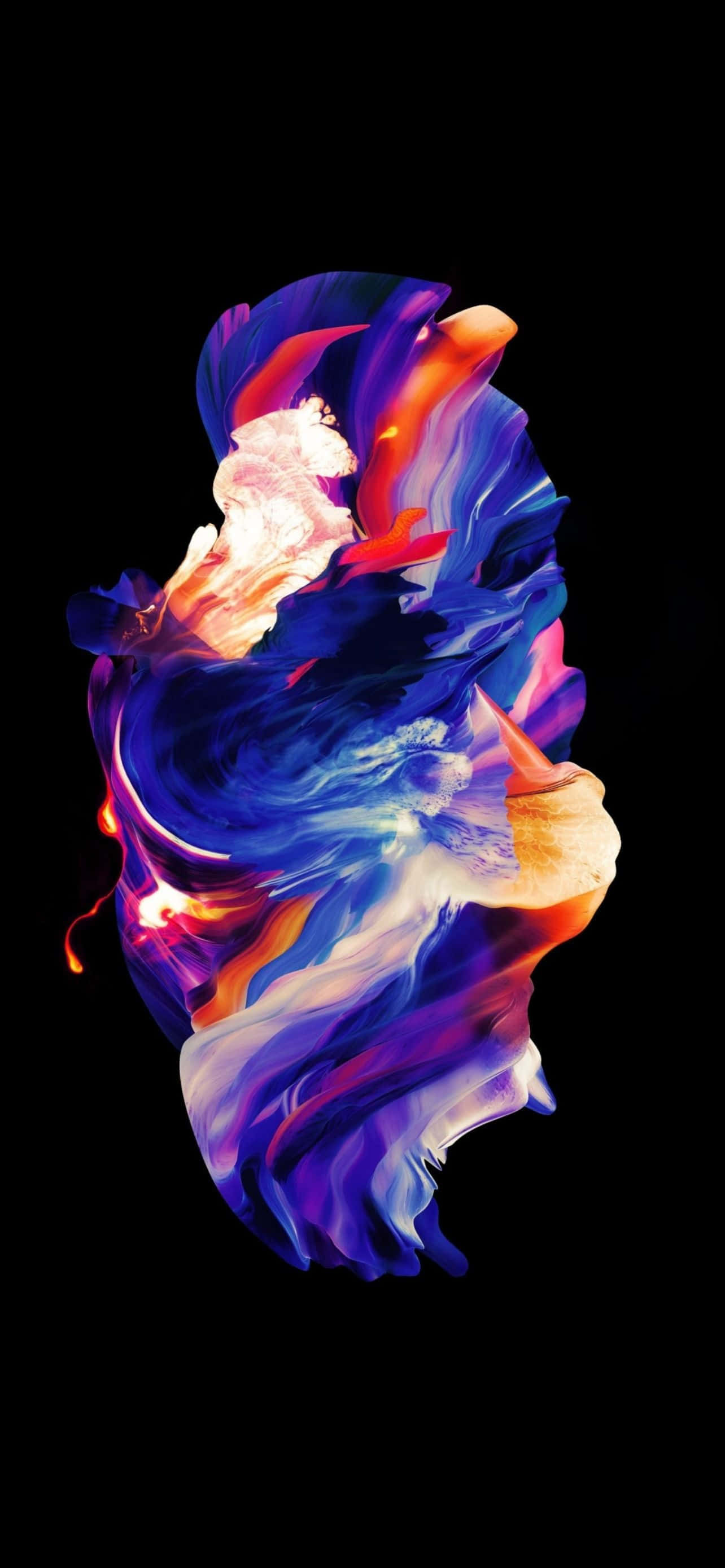 Livlig spiralgalakse-inspirert iPhone-bakgrunn Bakgrunner
