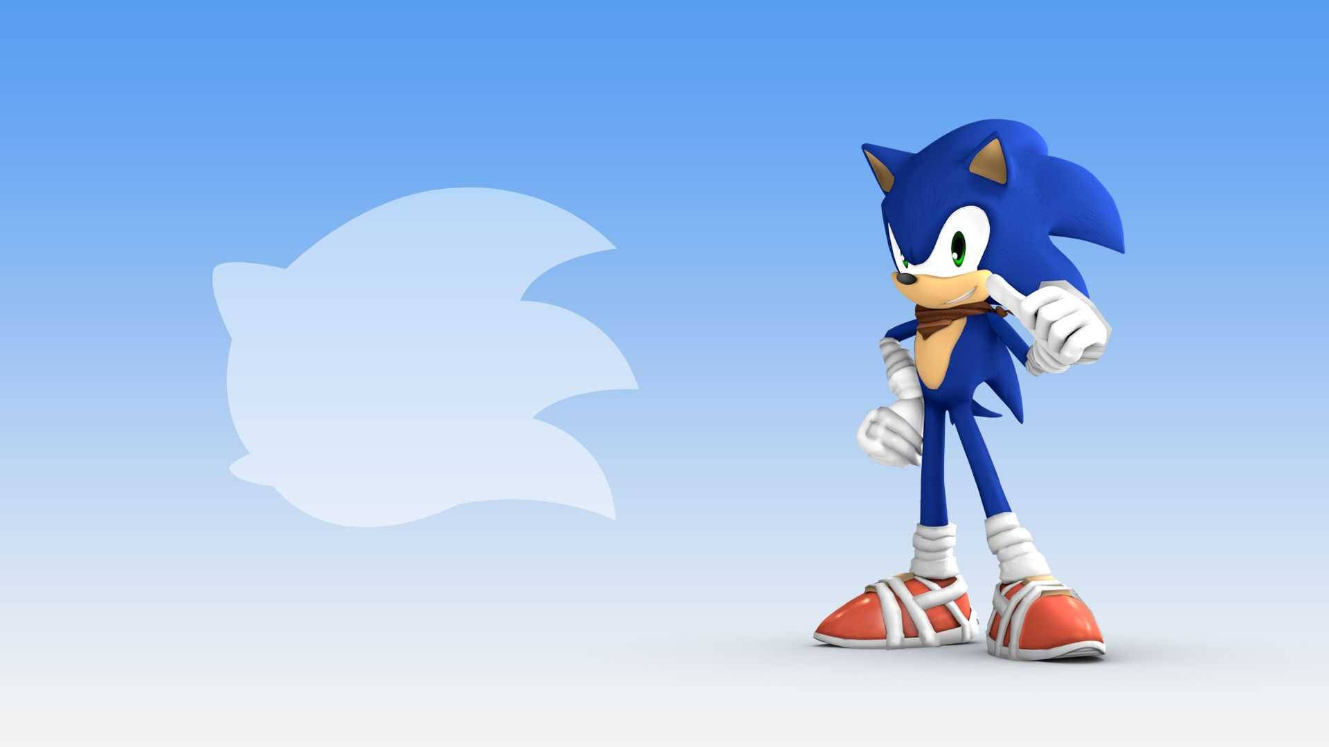 Løp fremover med kule Sonic Bakgrunner