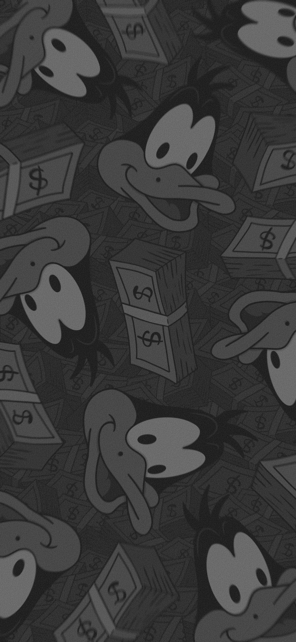 Looney Tunes Daffy Duck Mønster Bakgrunner