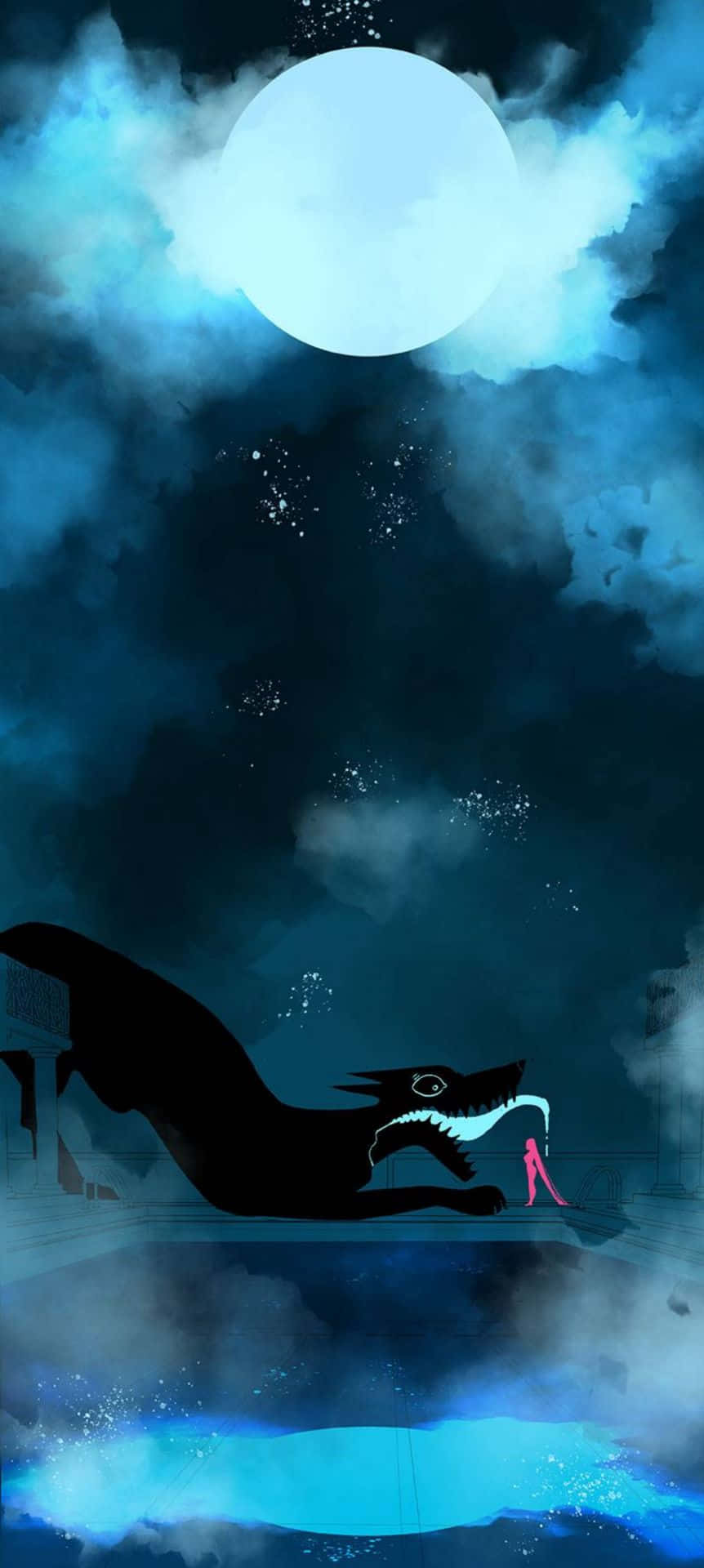 Lore Olympus Webtoon Med Monster Bakgrunner