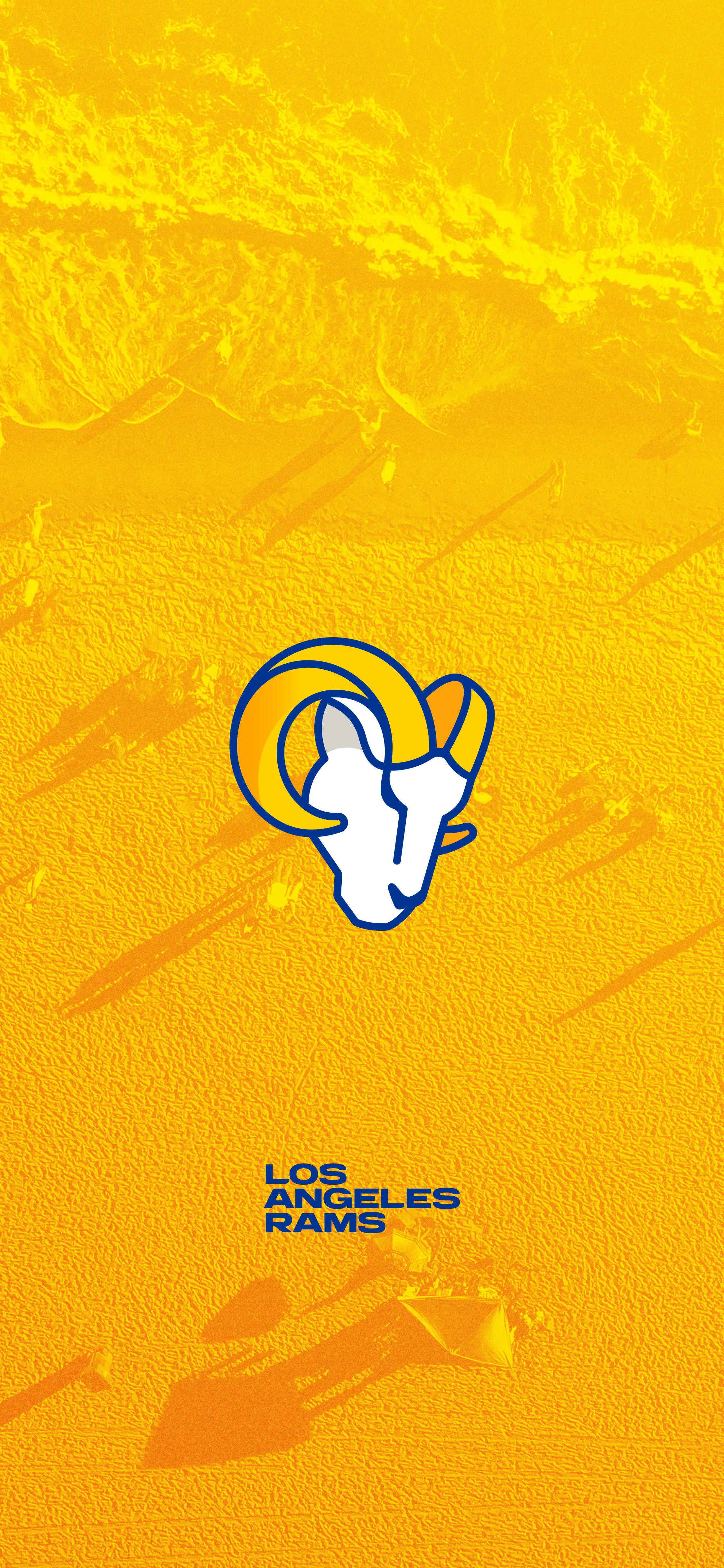 Los Angeles Rams Tegneserielogo Bakgrunner