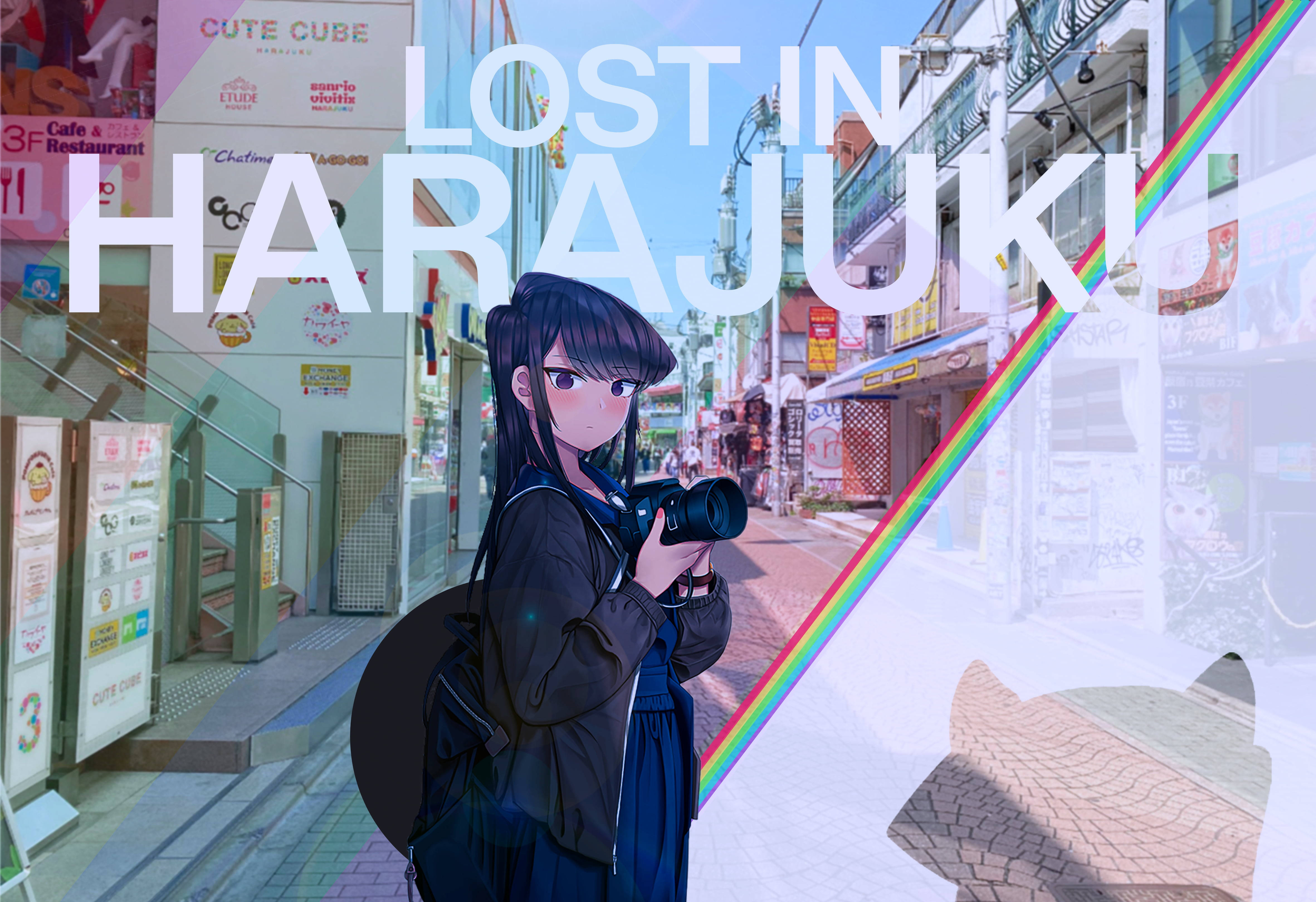 Lost In Harajuku Tokyo Japan Jente Bakgrunner