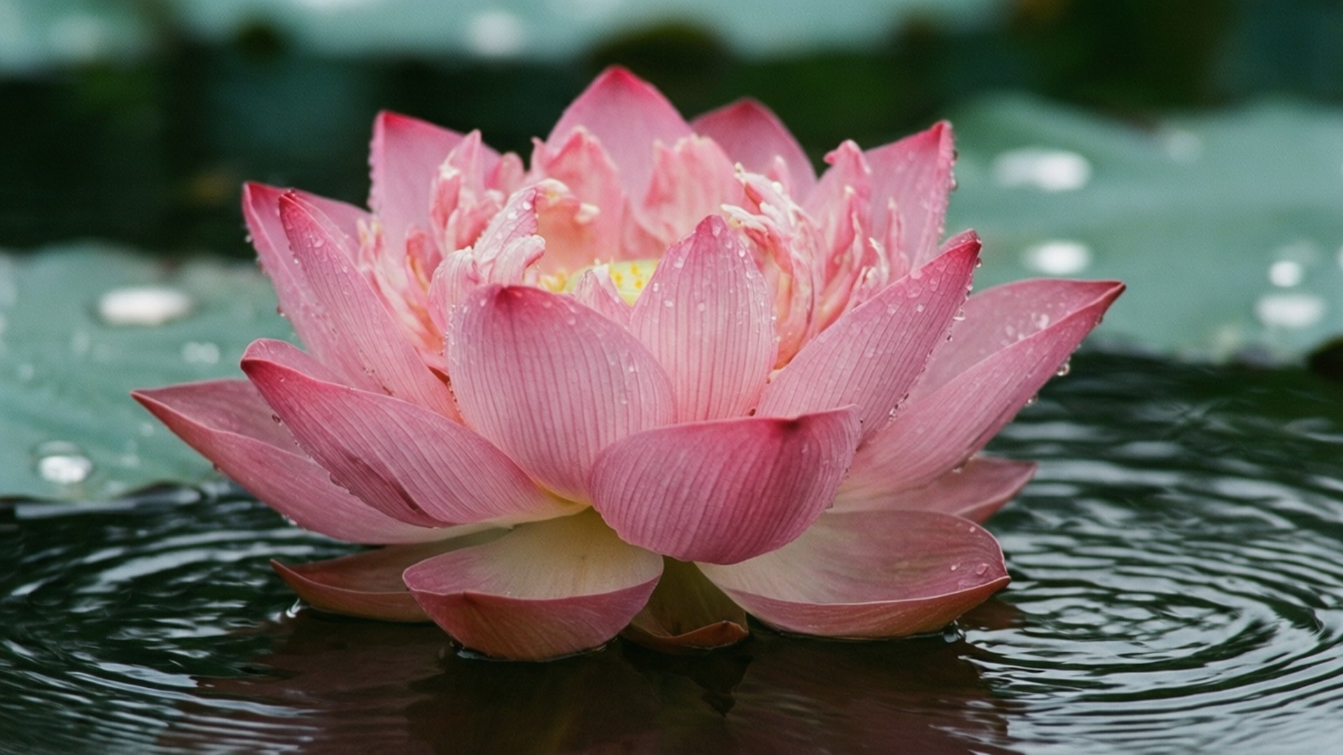 Lotusblomst Makro Bakgrunner