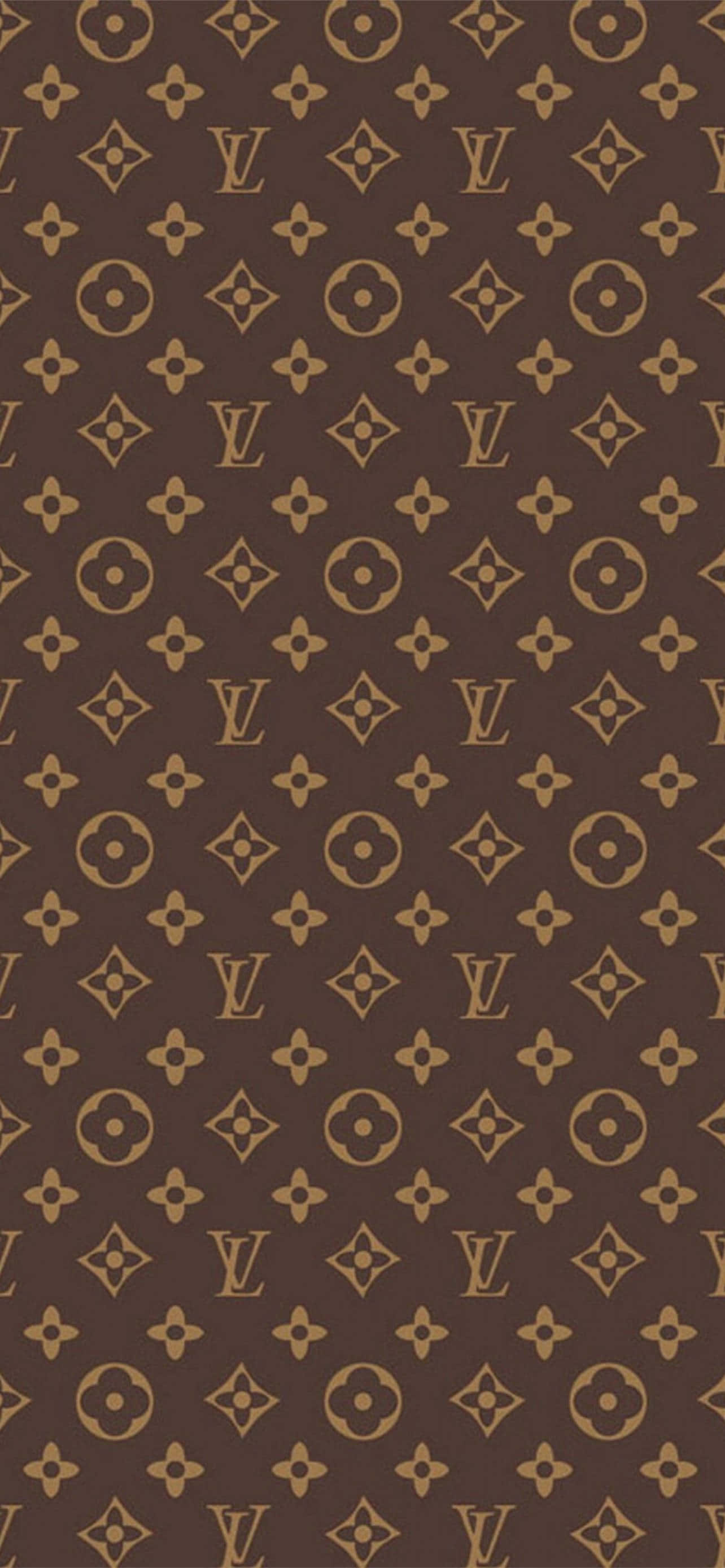 louis vuitton monogrammønster i brunt og gull Bakgrunner