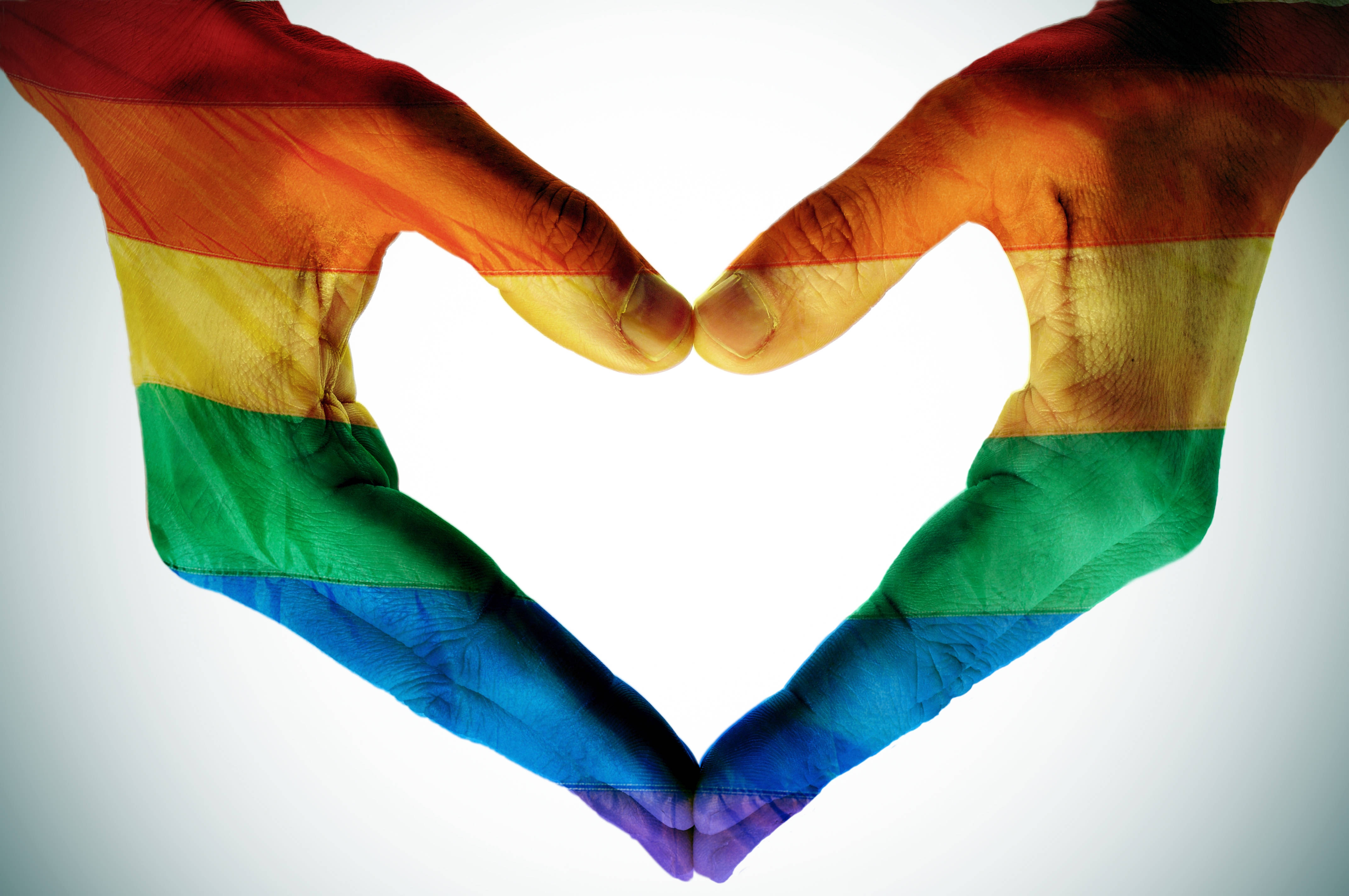Love Is Love Hånd Hjerte Bakgrunner