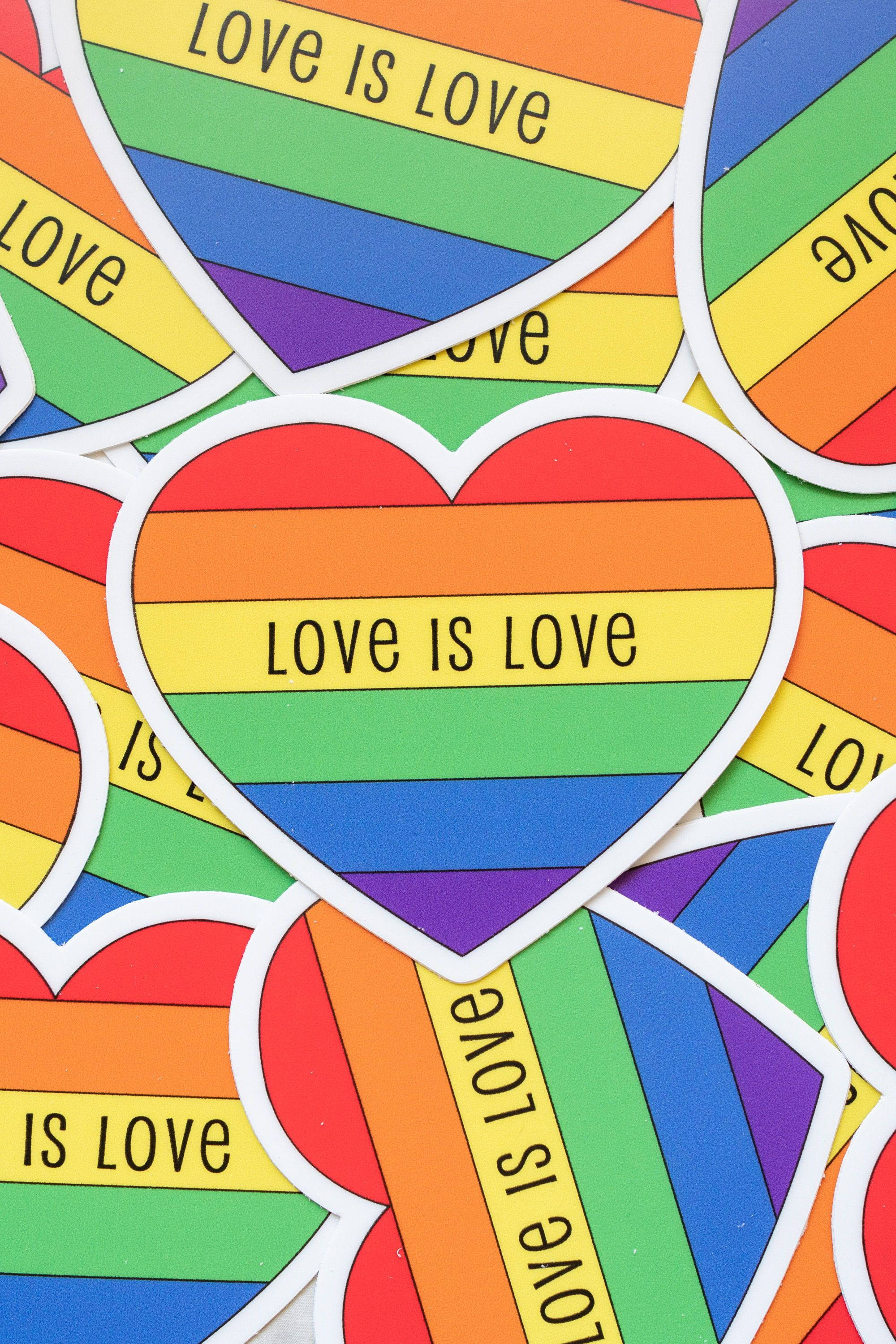 Love Is Love Hjerter Bakgrunner