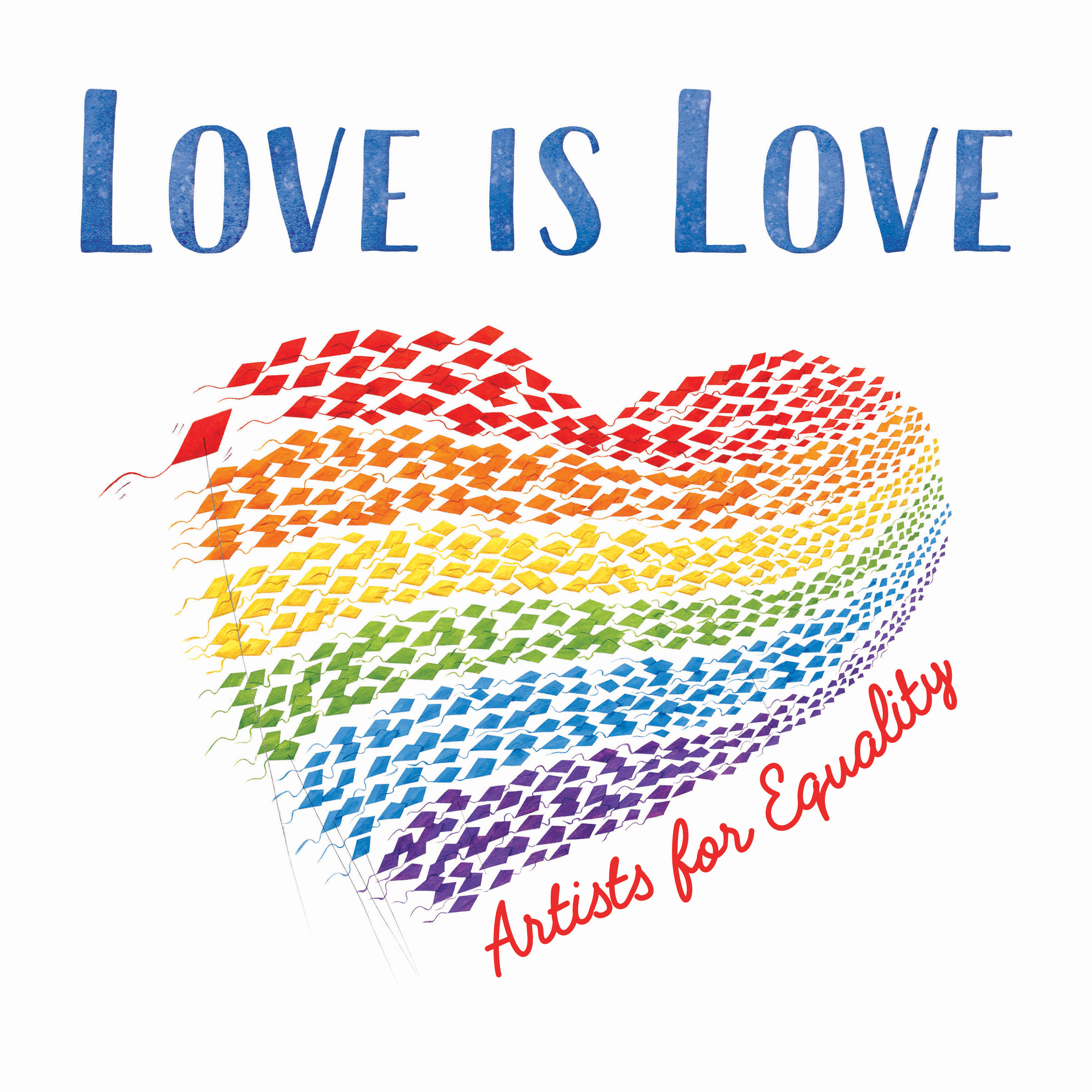 Love Is Love Kunstverk Bakgrunner