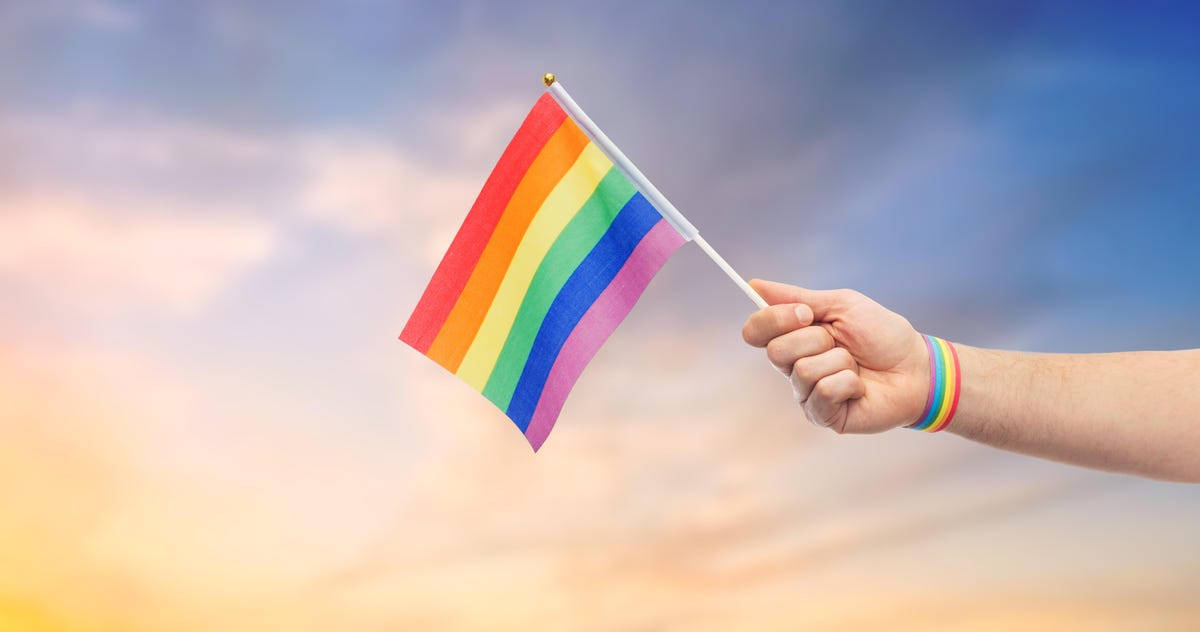 Love Is Love Mini Pride-flagg Bakgrunner