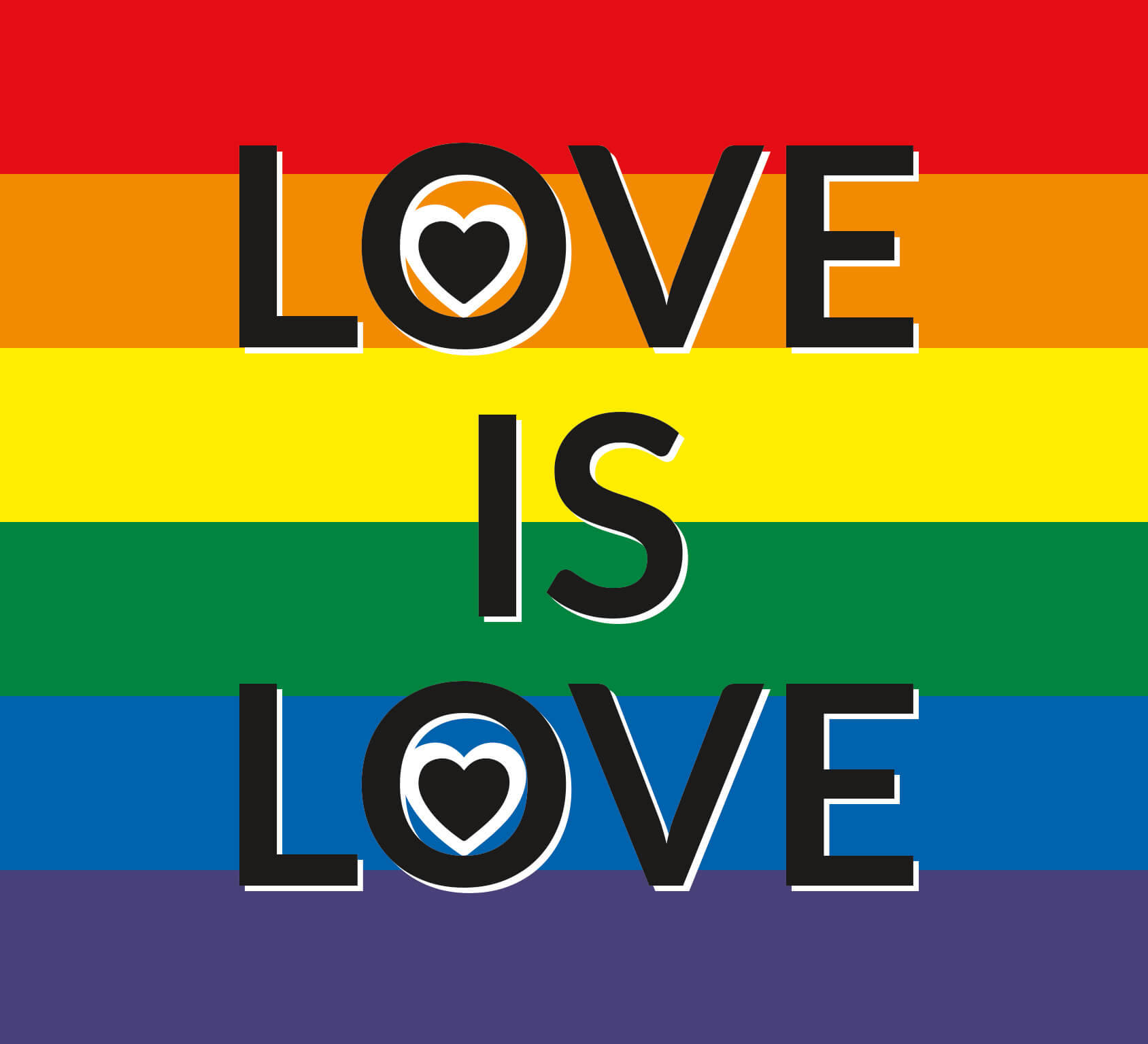 Love Is Love Regnbue Bakgrunner