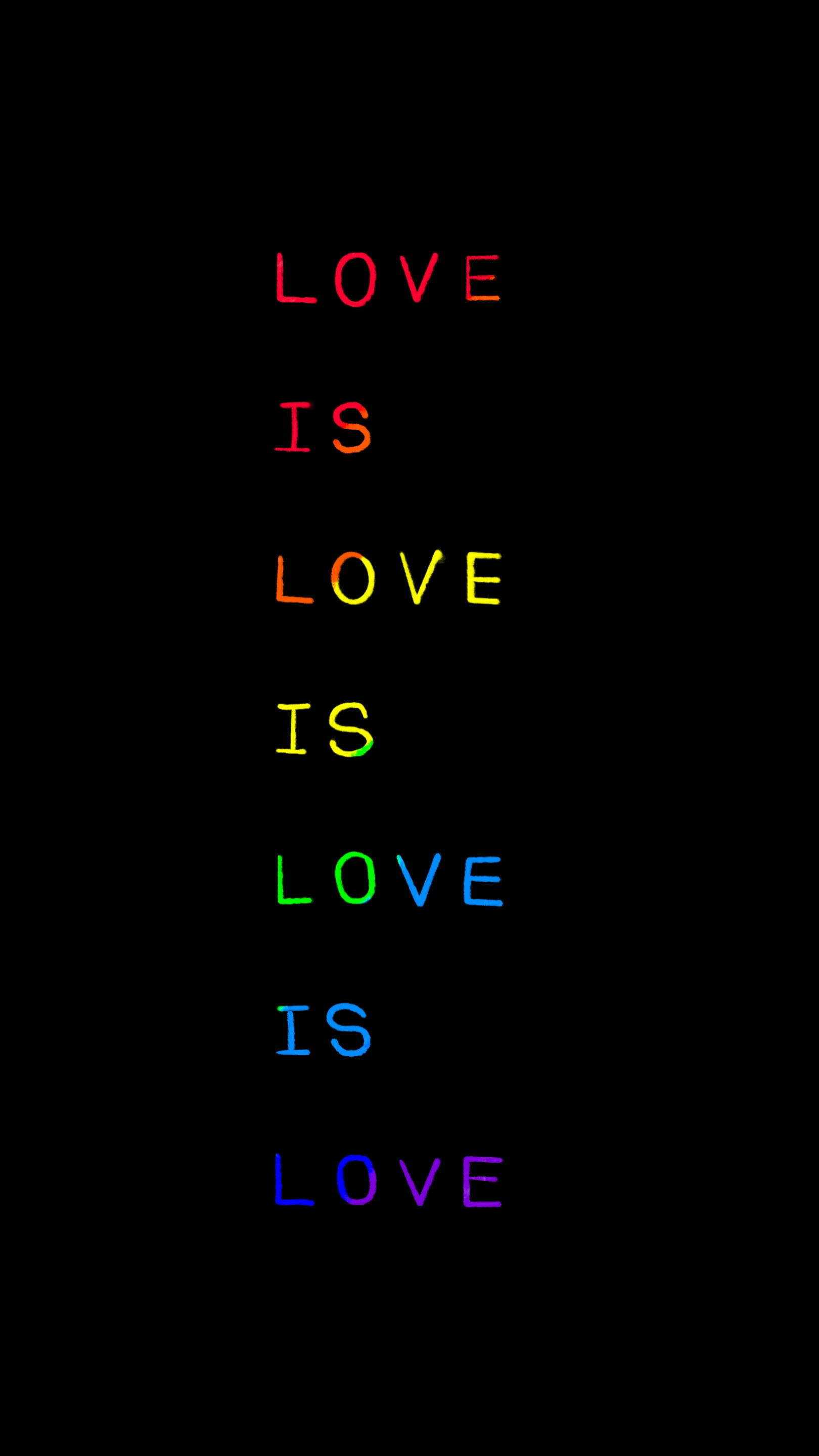 Love Is Love Tekst LGBT Telefon Bakgrunner