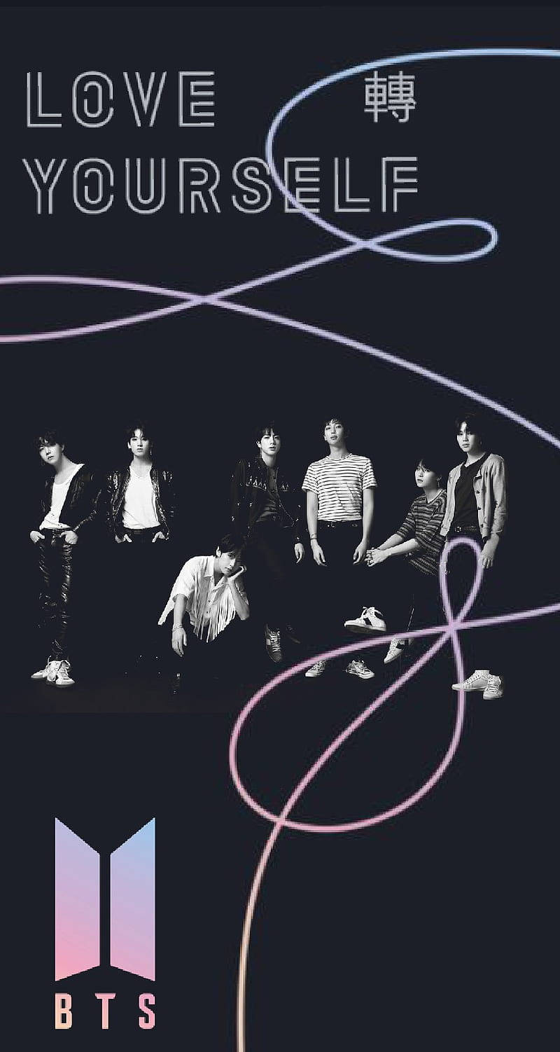 Love Yourself BTS-logo bakgrunnsbilde