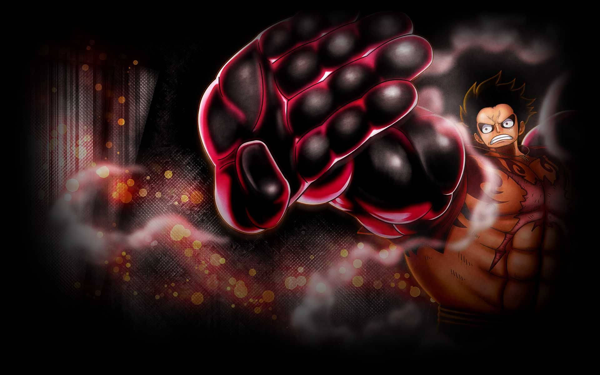 Luffy Gear 4 Kampform Bakgrunner