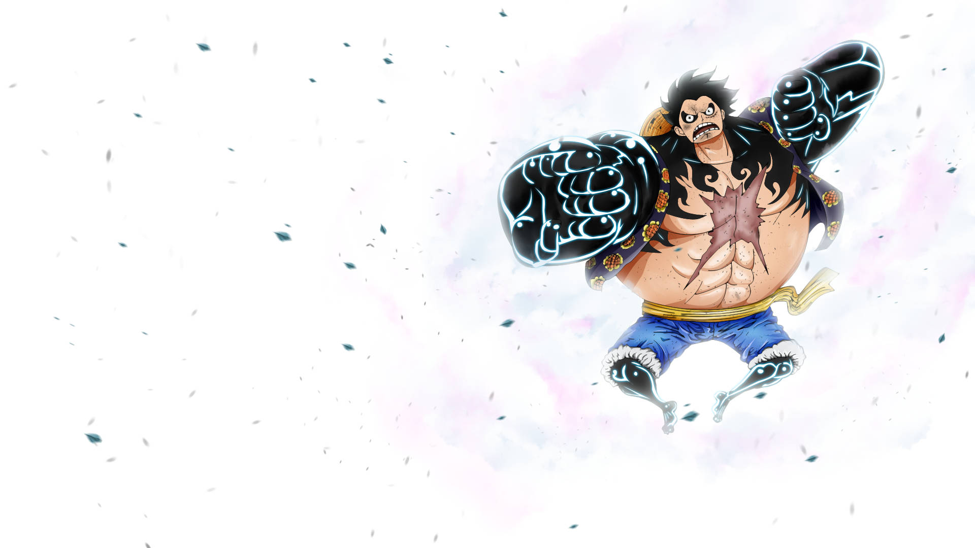 Luffy med store sterke muskler