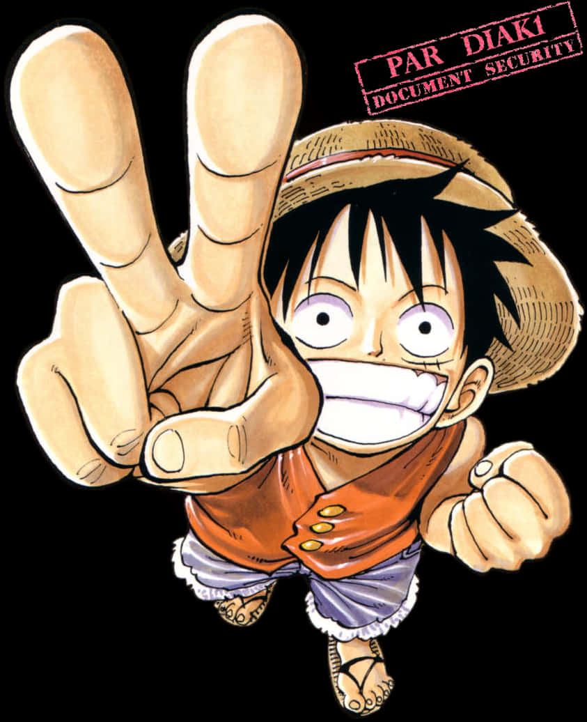 Luffy seierspositur One Piece Bakgrunner