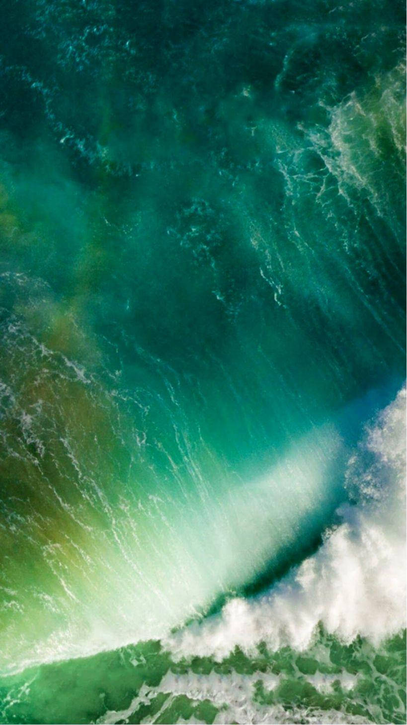 Luftfoto av fossefall iOS 7 Bakgrunner