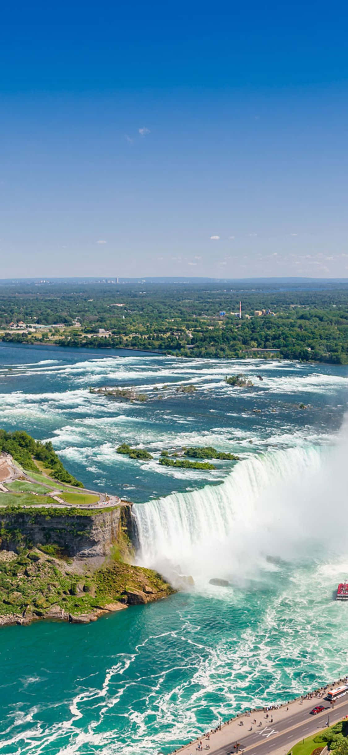 Luftfoto iPhone X Niagara Falls Bakgrunn Bakgrunner