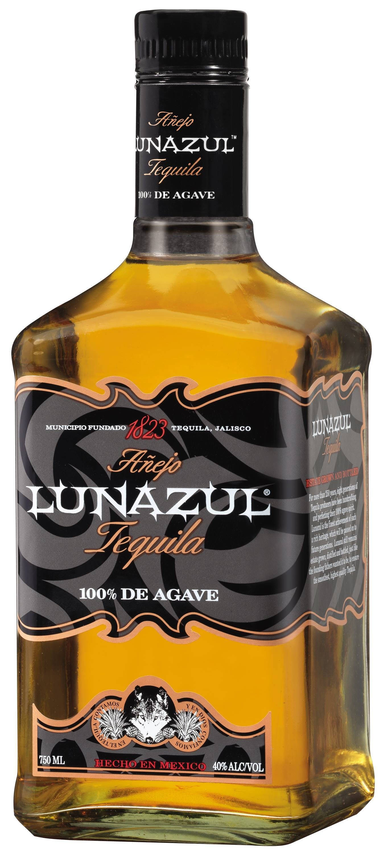 Lunazul Anejo 100% Agave Tequila Bakgrunner