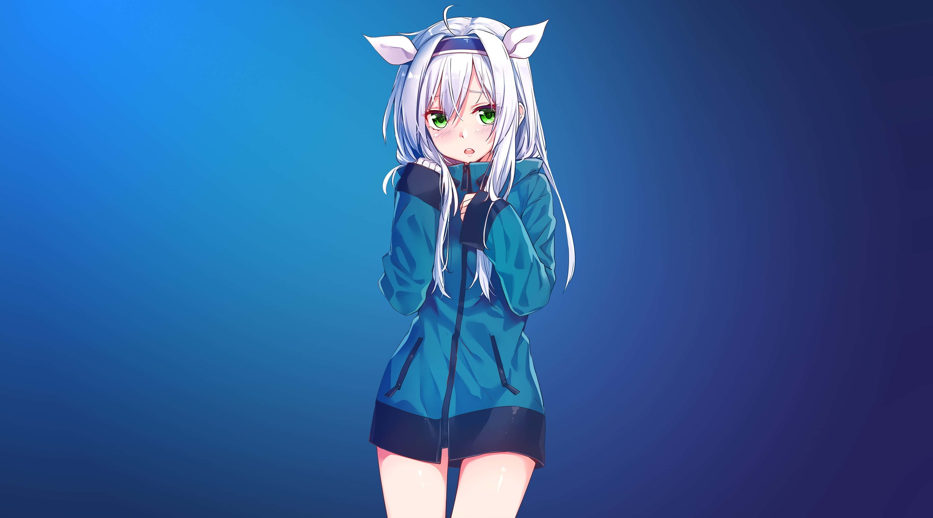 Lyse farger og et klassisk pastellandskap preger denne livlige anime 4K-bakgrunnen Bakgrunner