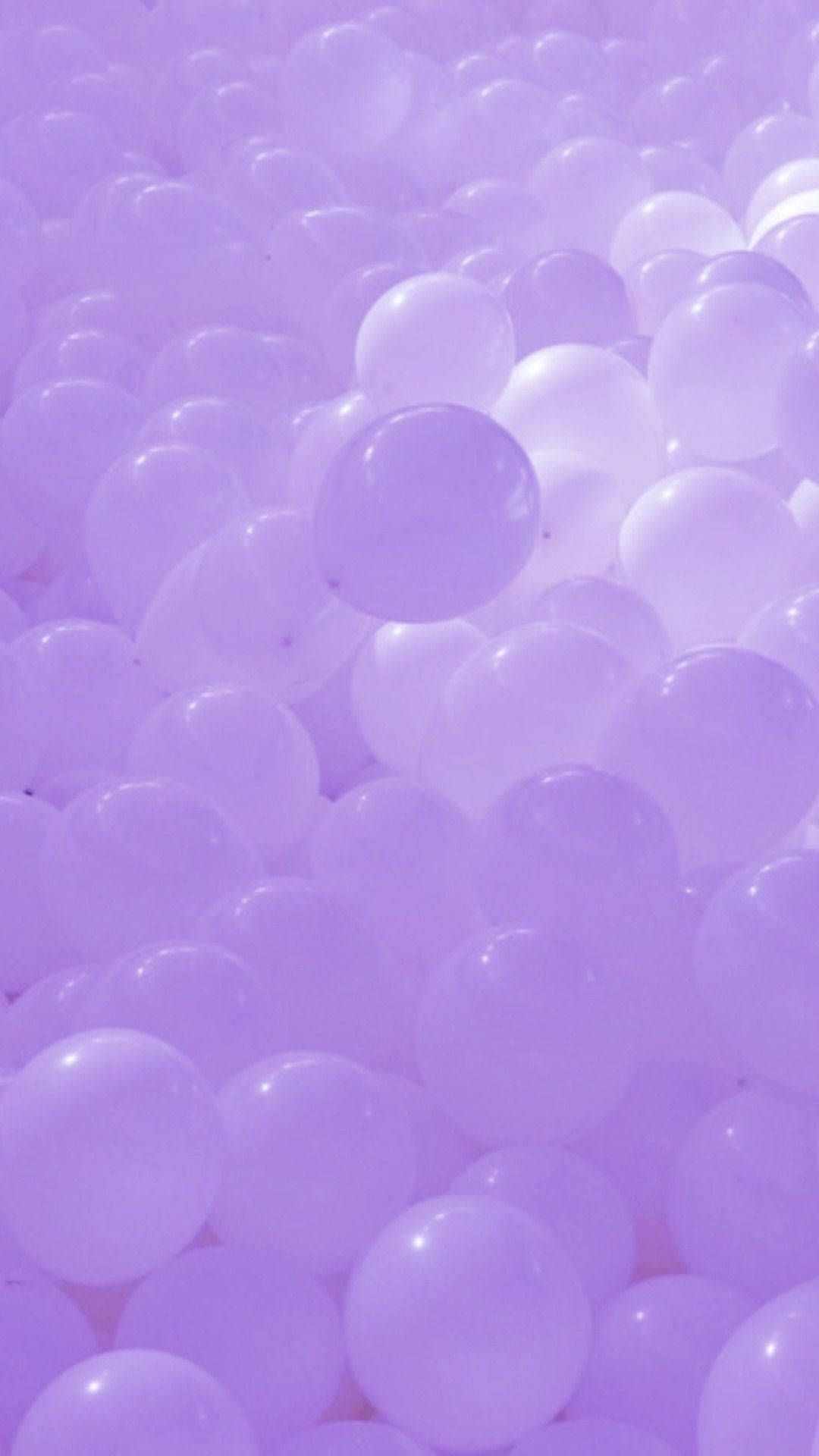 Lyse lilla estetiske ballonger Bakgrunner