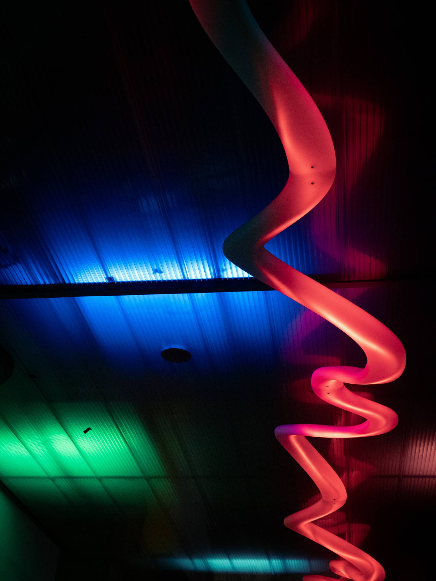Lysende Neonlys Bakgrunn