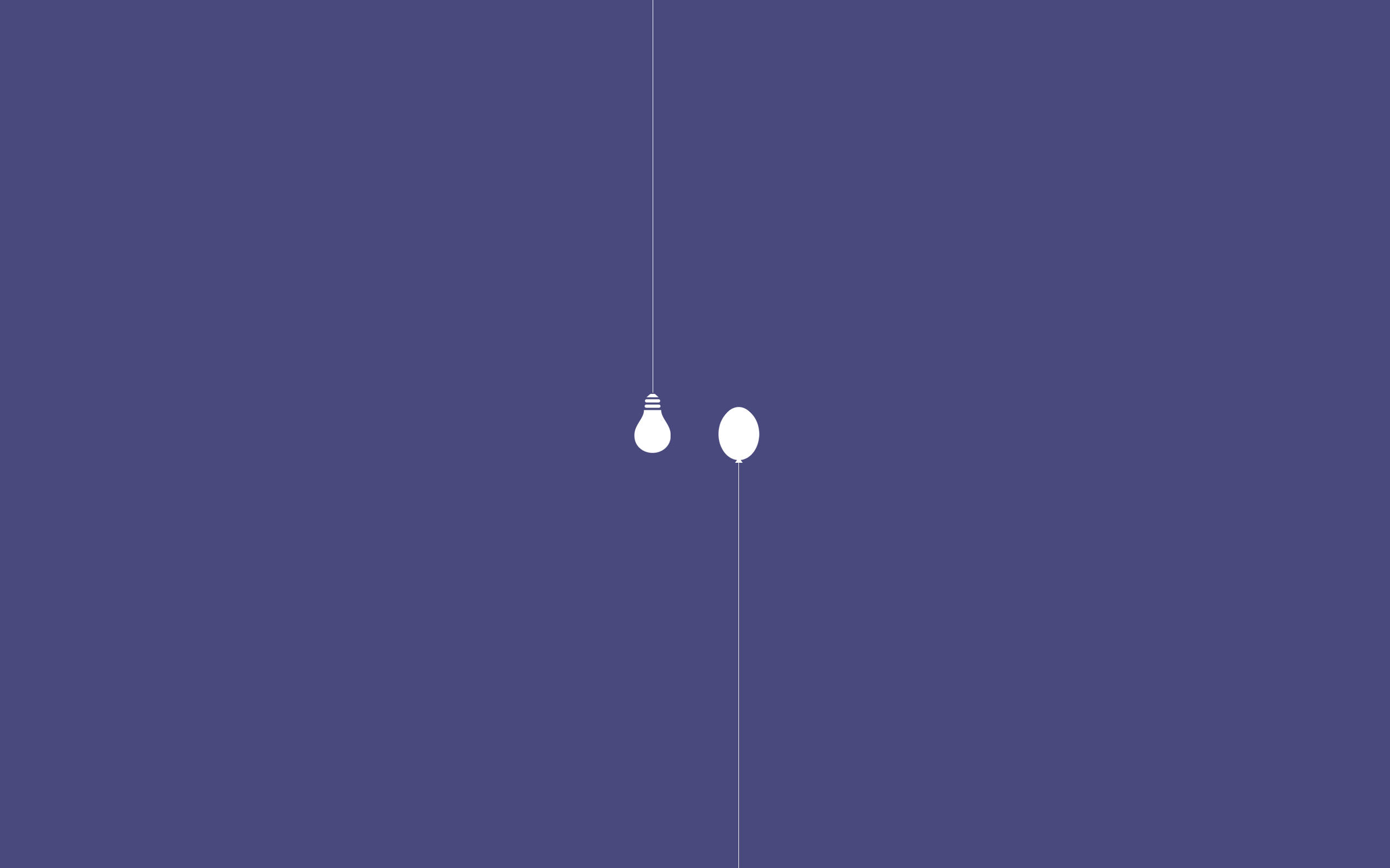 Lyspære og ballong minimalistisk estetisk laptop Bakgrunner