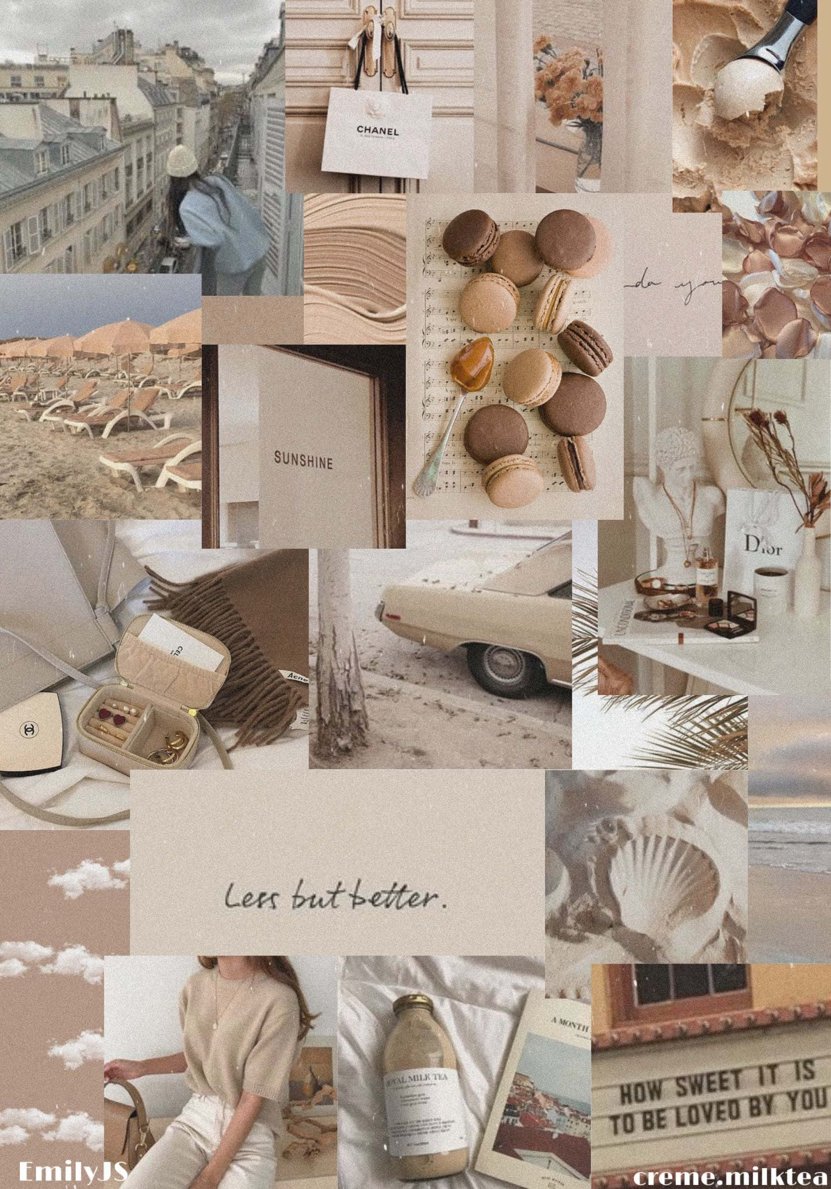 Lyst og fargerikt collage av vakre naturbilder. Bakgrunner