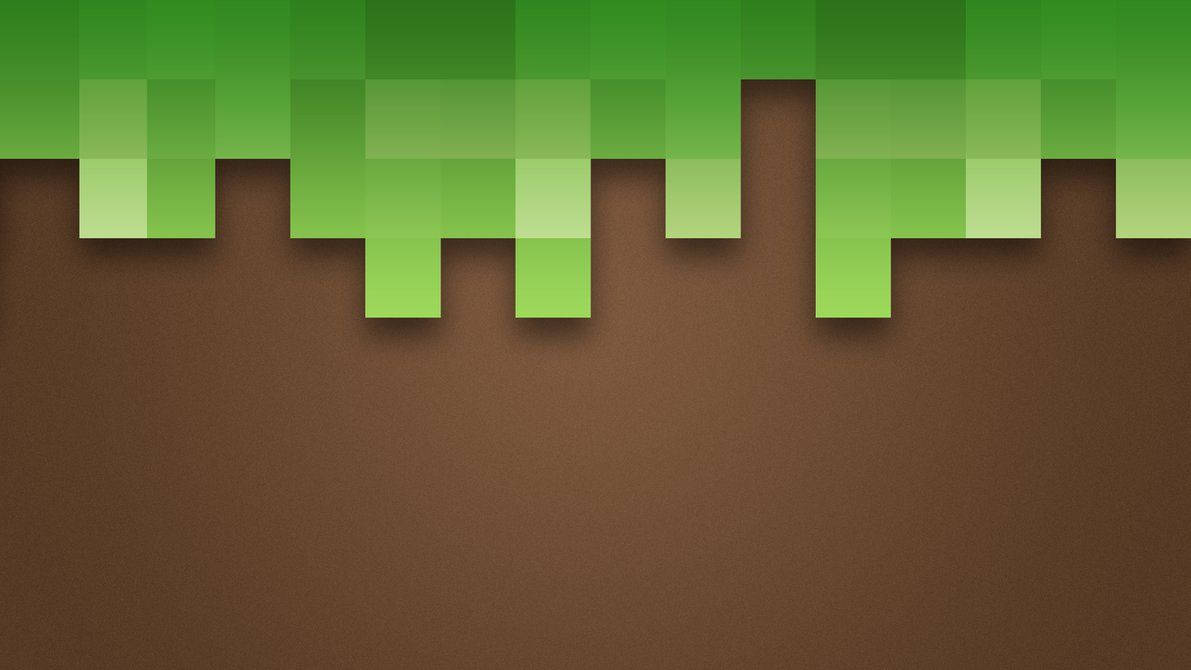 Lyst og livaktig pikselkunst fra det populære spillet Minecraft Bakgrunner