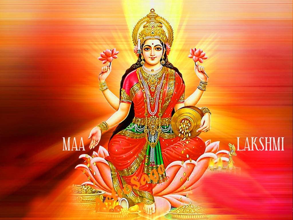 Maa Lakshmi fra hinduistisk mytologi Bakgrunner