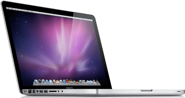 Mac Book Pro sett fra siden Bakgrunner