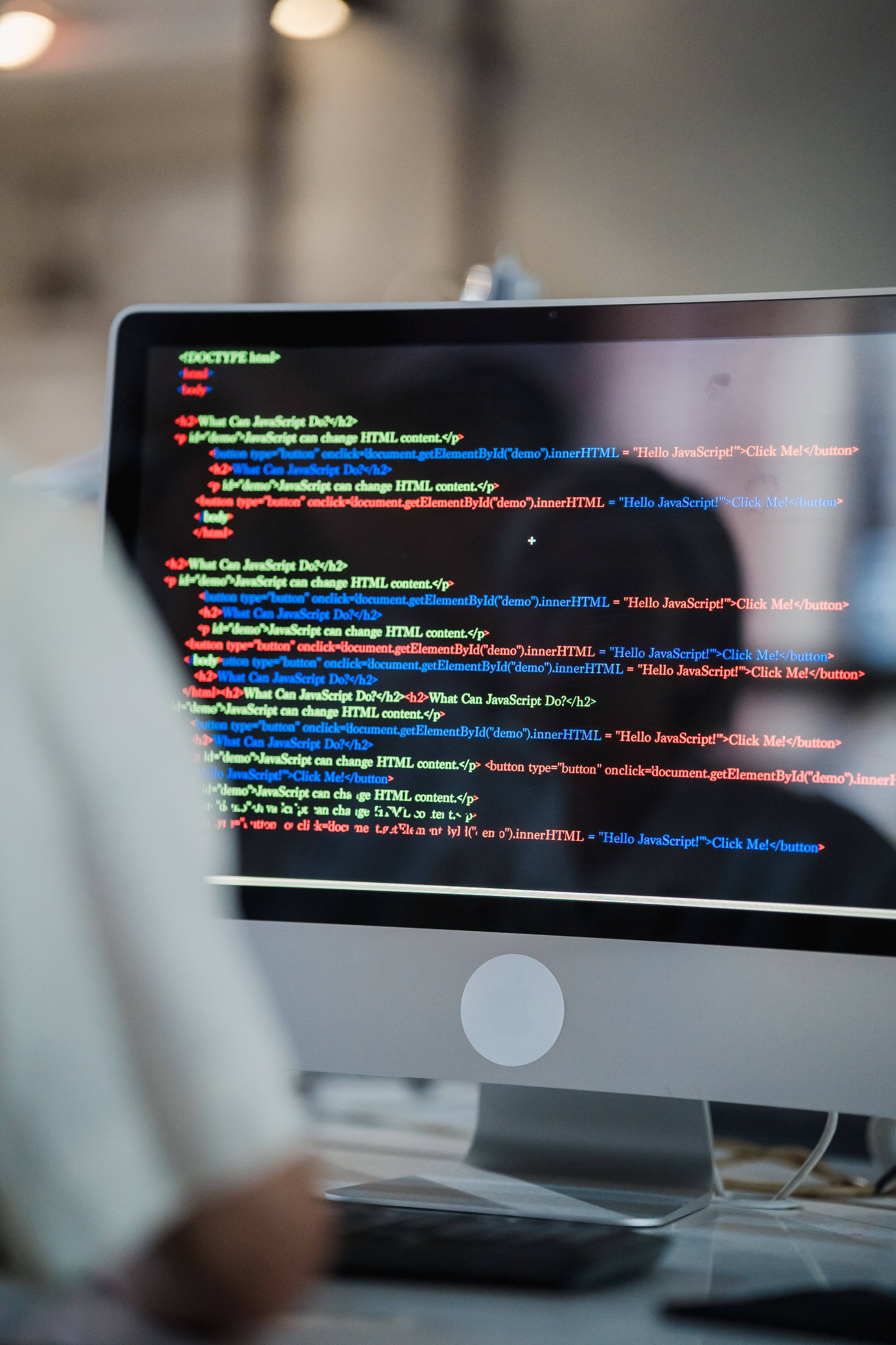 Mac-dataskjerm til programmerer Bakgrunner