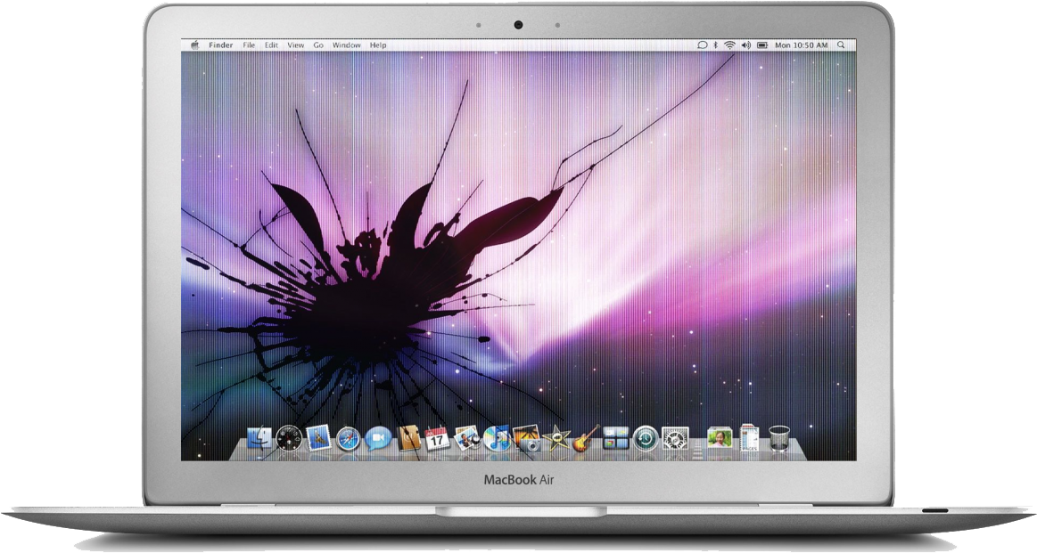 MacBook Air med sprukket skjerm bakgrunnsbilde Bakgrunner