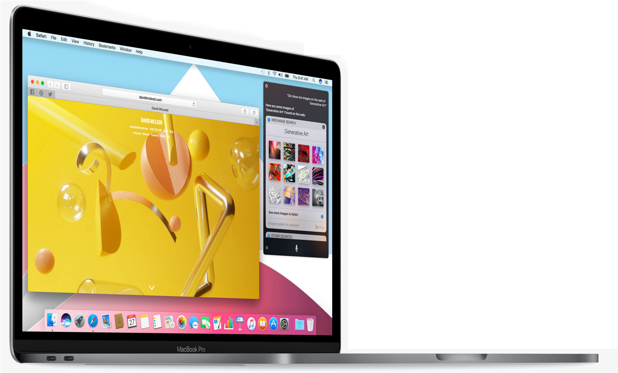 MacBook Pro dobbeltskjermoppsett Bakgrunner