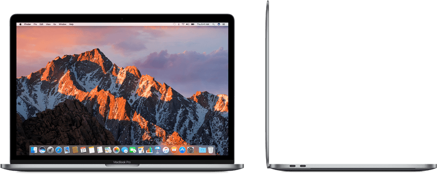 MacBook Pro forfra og fra siden Bakgrunner